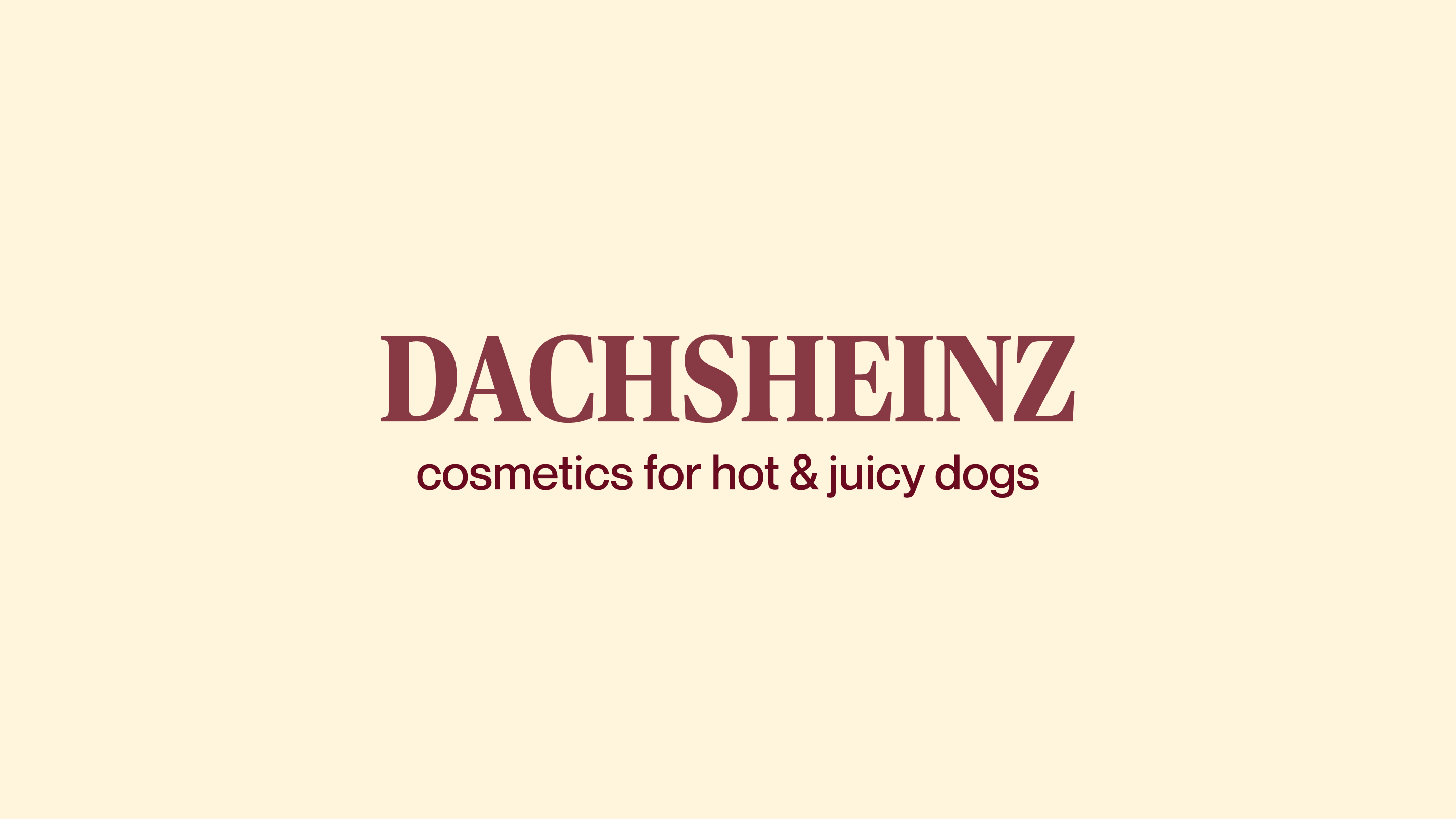 DACHSHEINZ — Изображение №2 — Брендинг на Dprofile