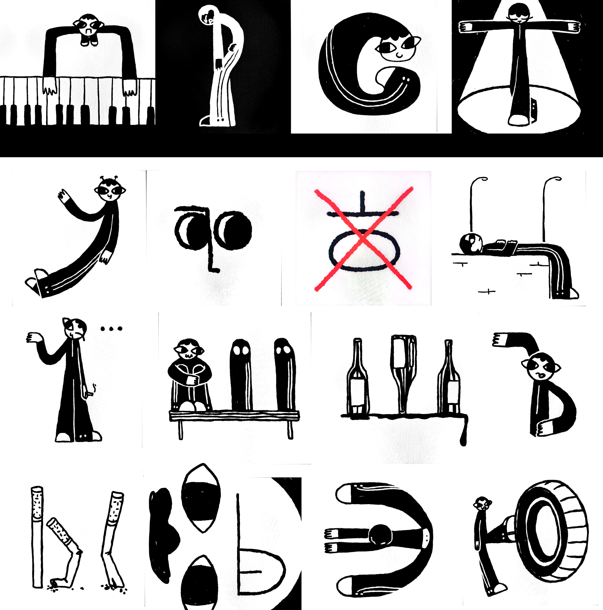 чёткий алфавит — Изображение №6 — Иллюстрация на Dprofile