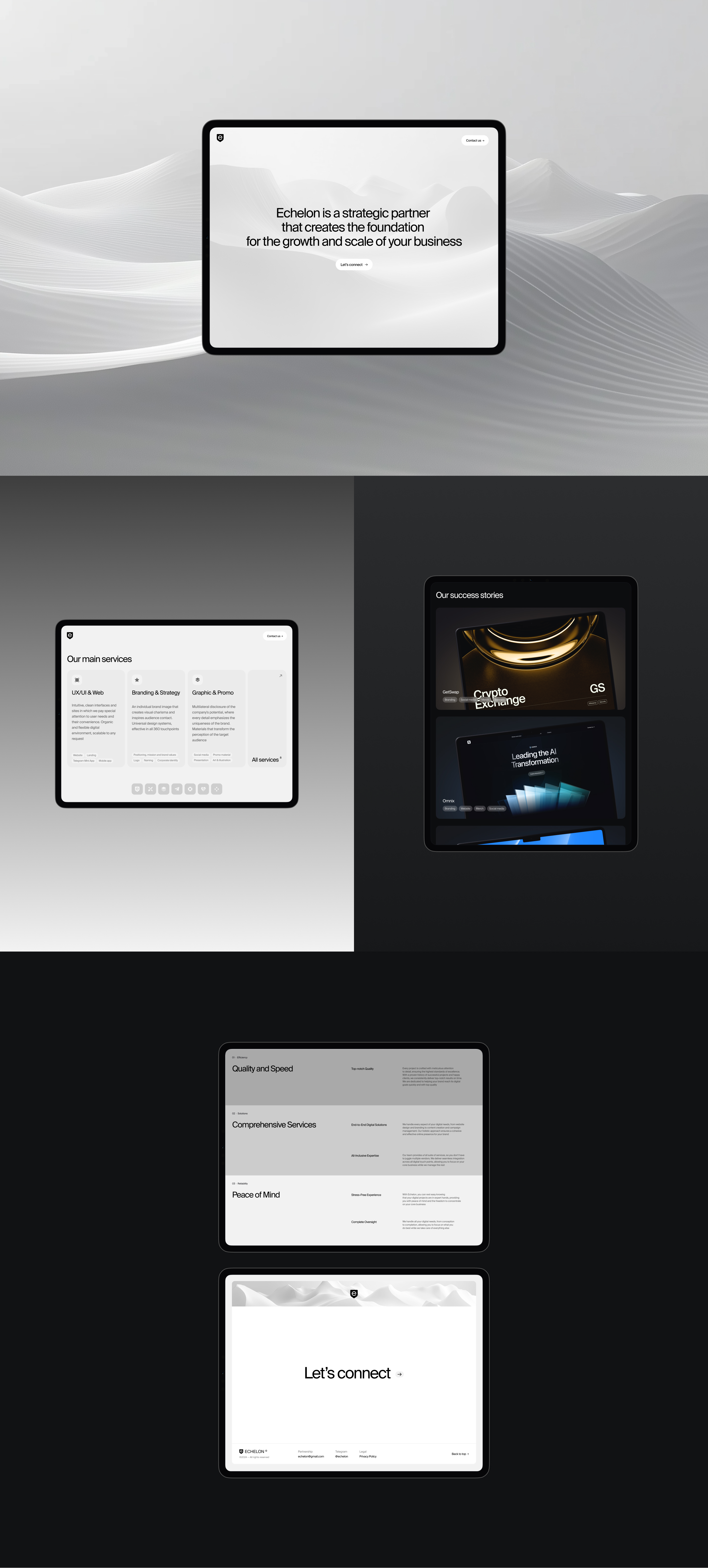 Echelon — Website — Изображение №3 — Интерфейсы на Dprofile
