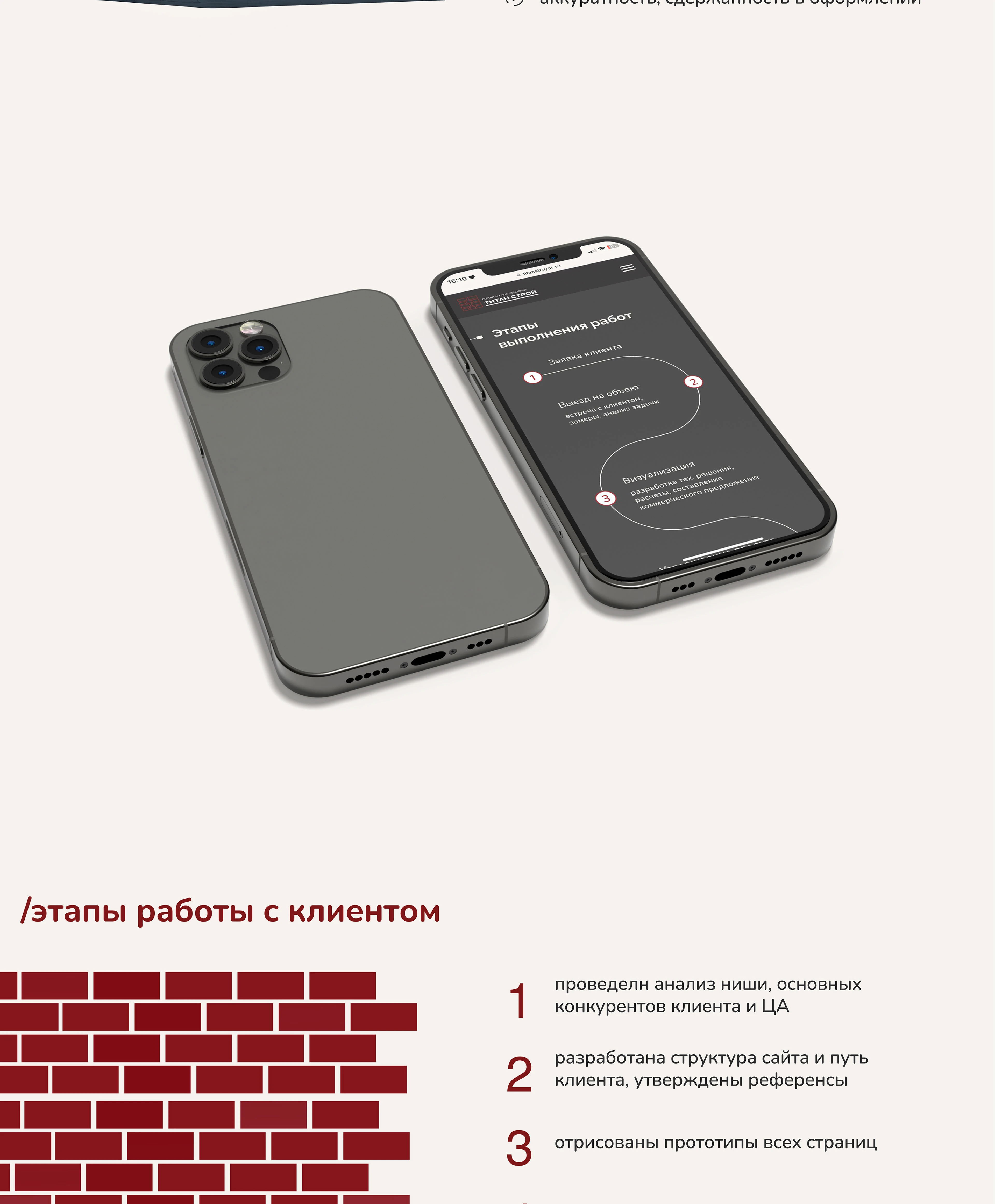 Сайт для строительной компании ТИТАНСТРОЙ — Изображение №2 — Интерфейсы, Брендинг на Dprofile