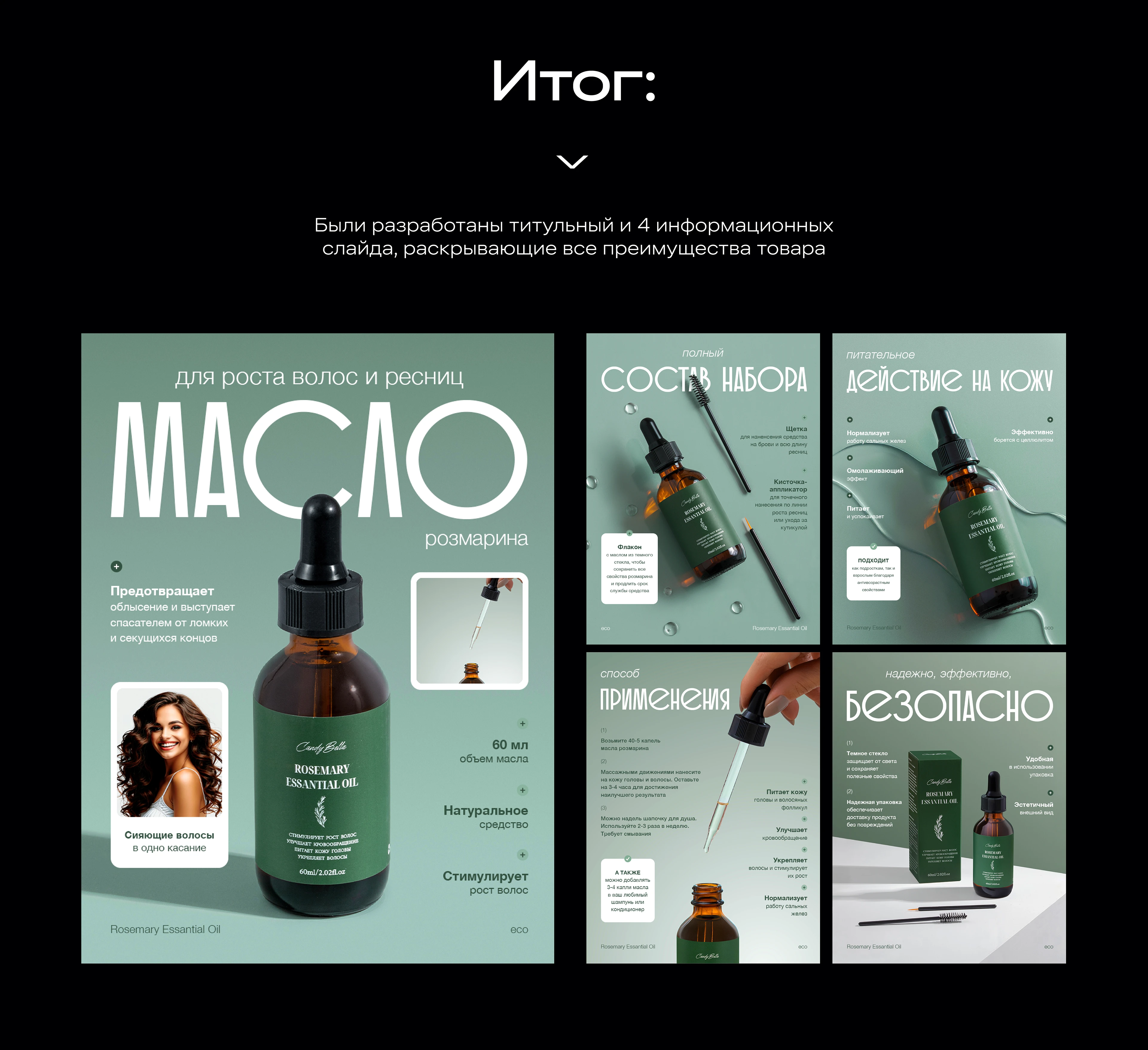 Инфографика для маркетплейсов (ниша - косметика) — Изображение №4 — Брендинг, Маркетинг на Dprofile