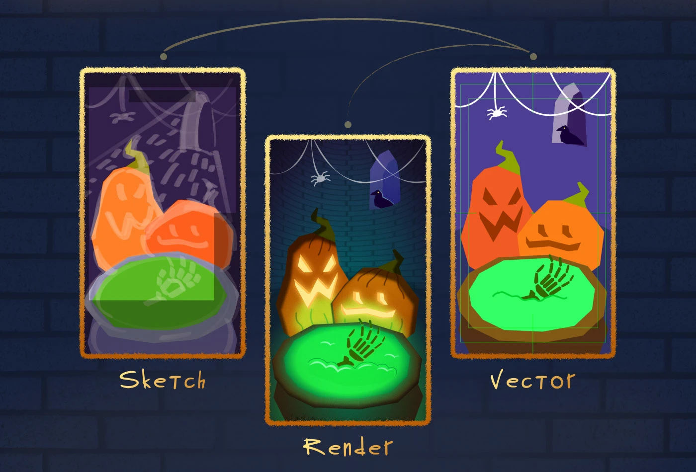 Halloween Animation — Изображение №2 — Иллюстрация, Анимация на Dprofile