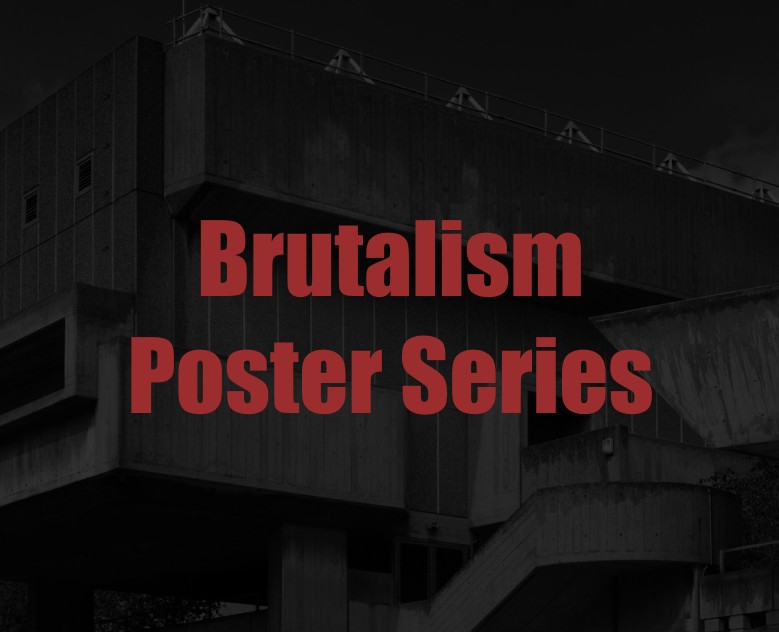 Brutalism Poster Series — Графика на Dprofile