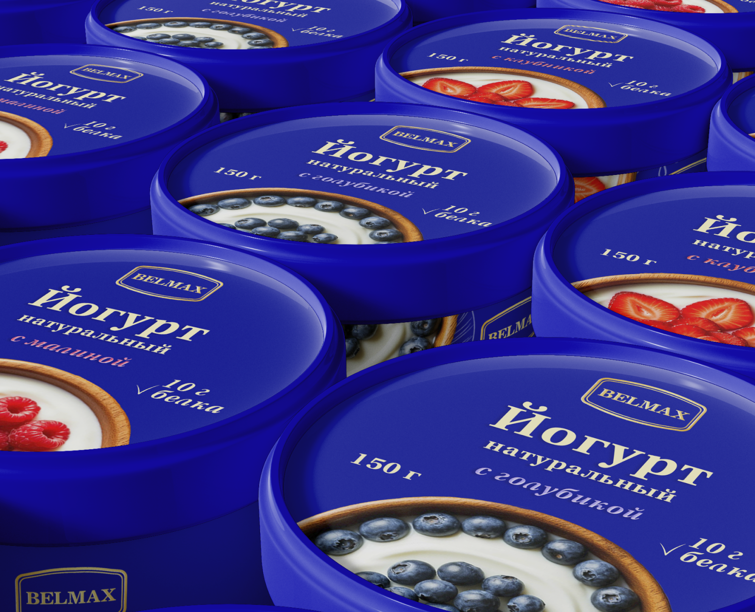 Дизайн молочной продукции "BELMAX" — Интерфейсы, Брендинг на Dprofile