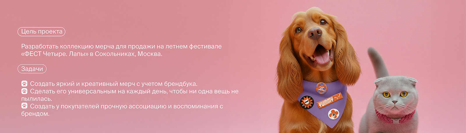 Мерч для ФЕСТ 4 лапы — Изображение №1 — Брендинг, Графика на Dprofile