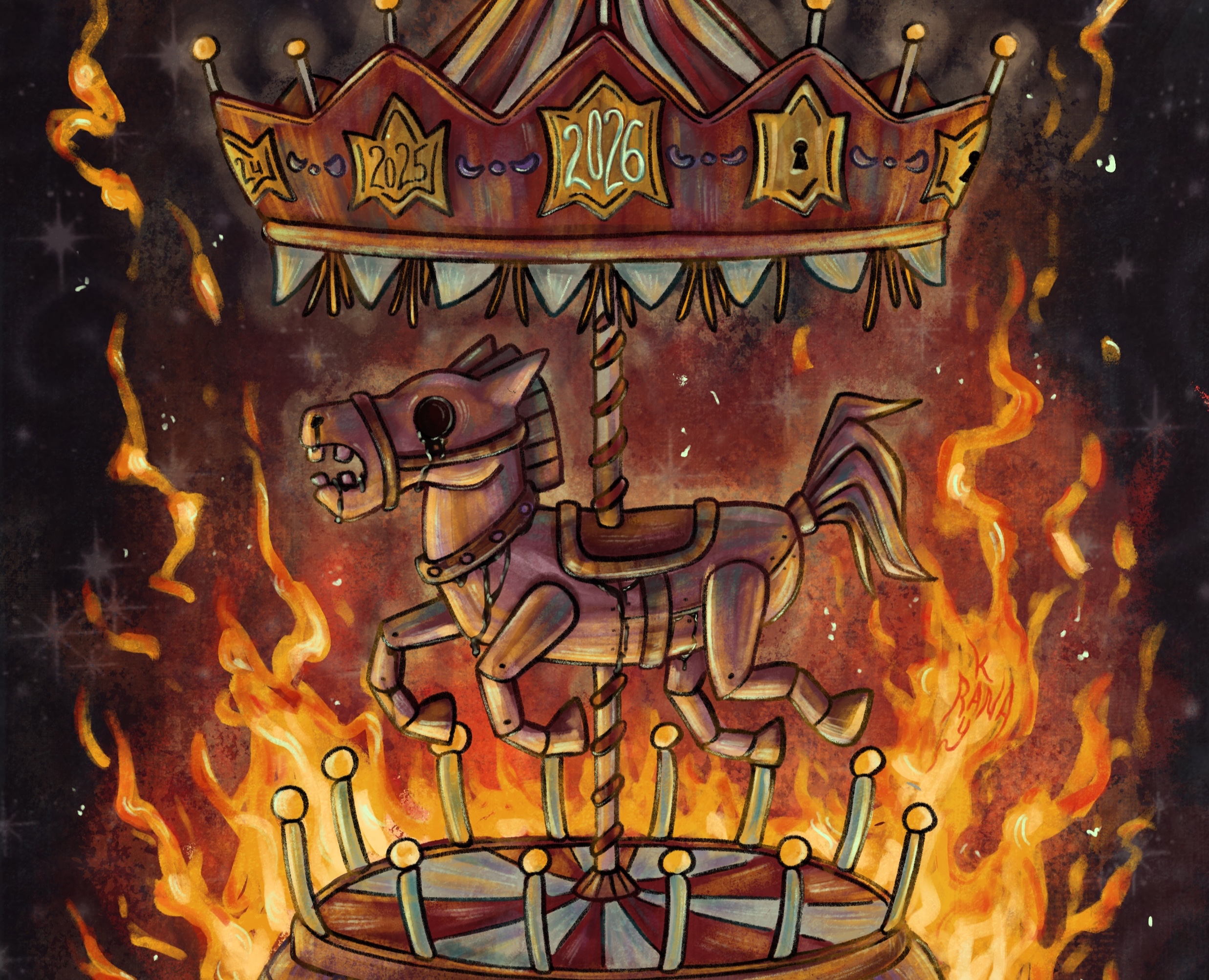 Fire Carousel (fire horse 2026) на Dprofile