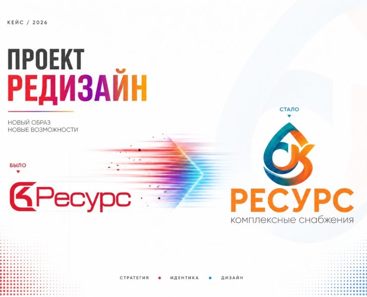 Редизайн фирменного стиля компании «Ресурс» на Dprofile