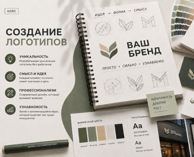 Разработка логотипов, фирменный стиль на Dprofile