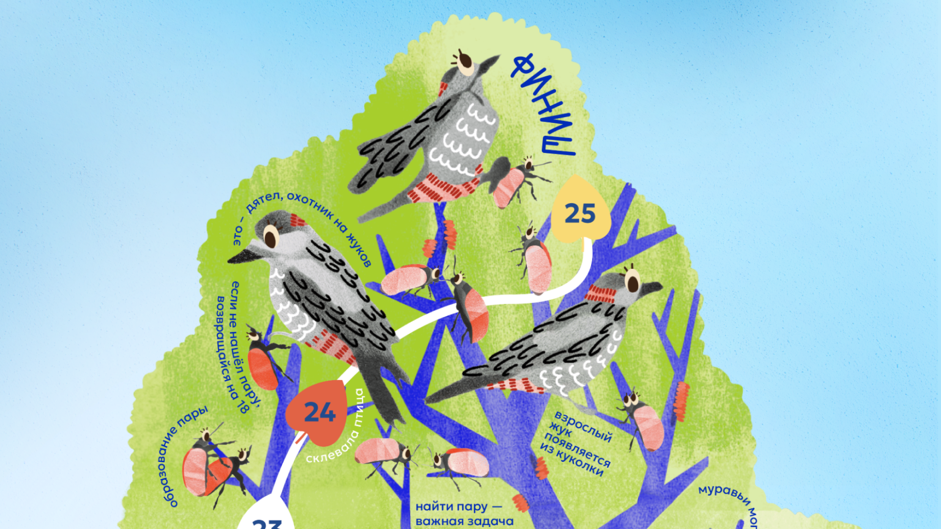 Детская настольная игра «Путь жука» — Изображение №9 — Иллюстрация, Графика на Dprofile