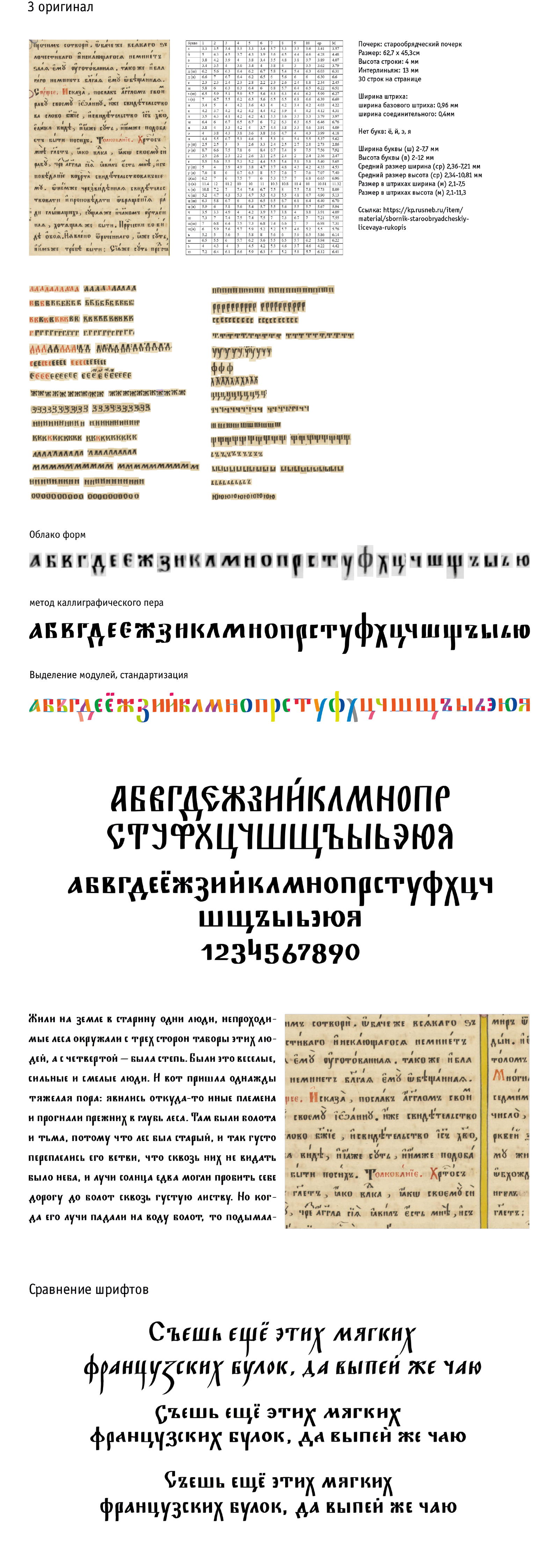 Шрифты на основе русских книжных почерков XVI-XIX вв. — Изображение №7 — Графика на Dprofile