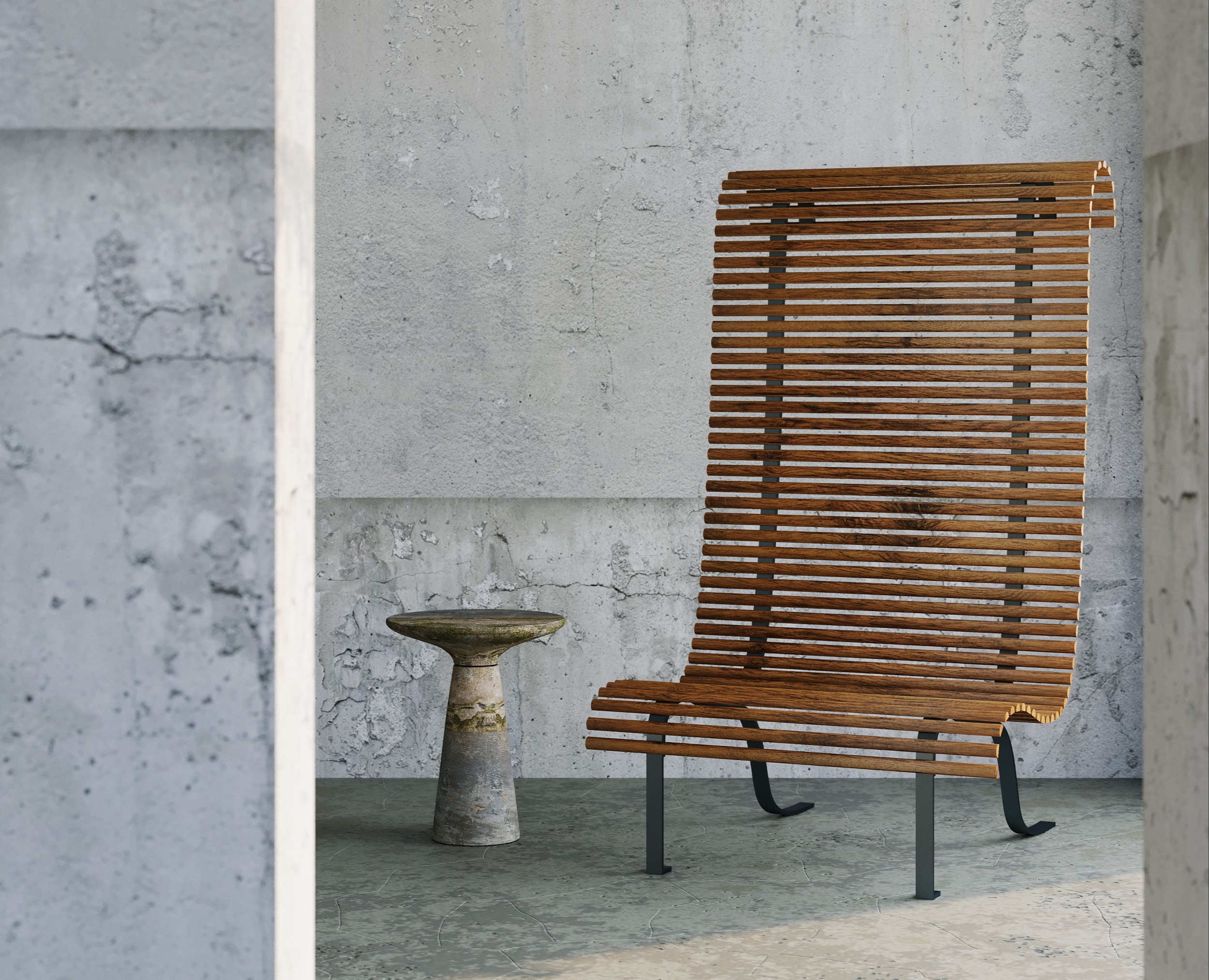 Скамейка — 3D на Dprofile