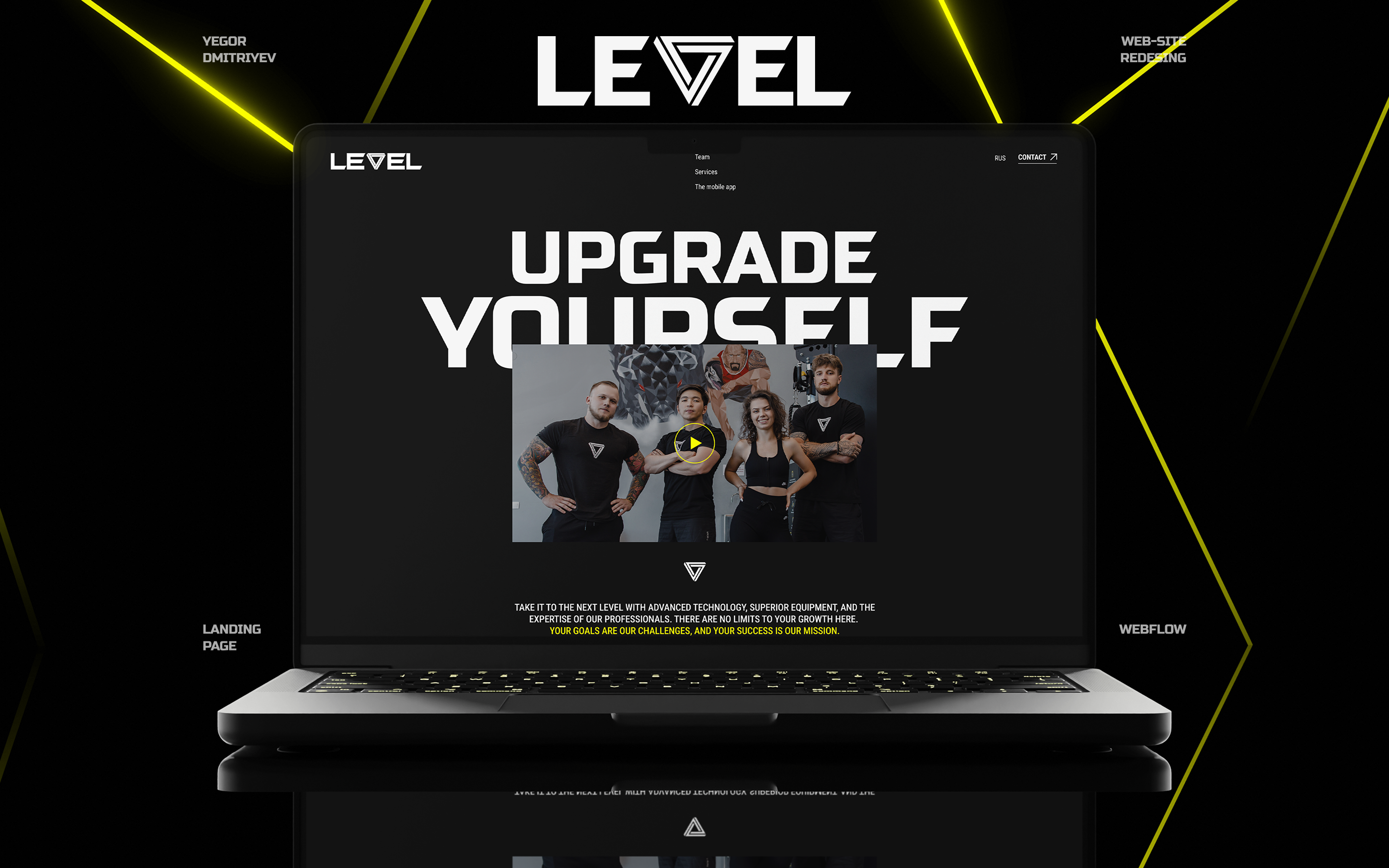 Level gym | редизайн сайта — Изображение №1 — Интерфейсы, Анимация на Dprofile