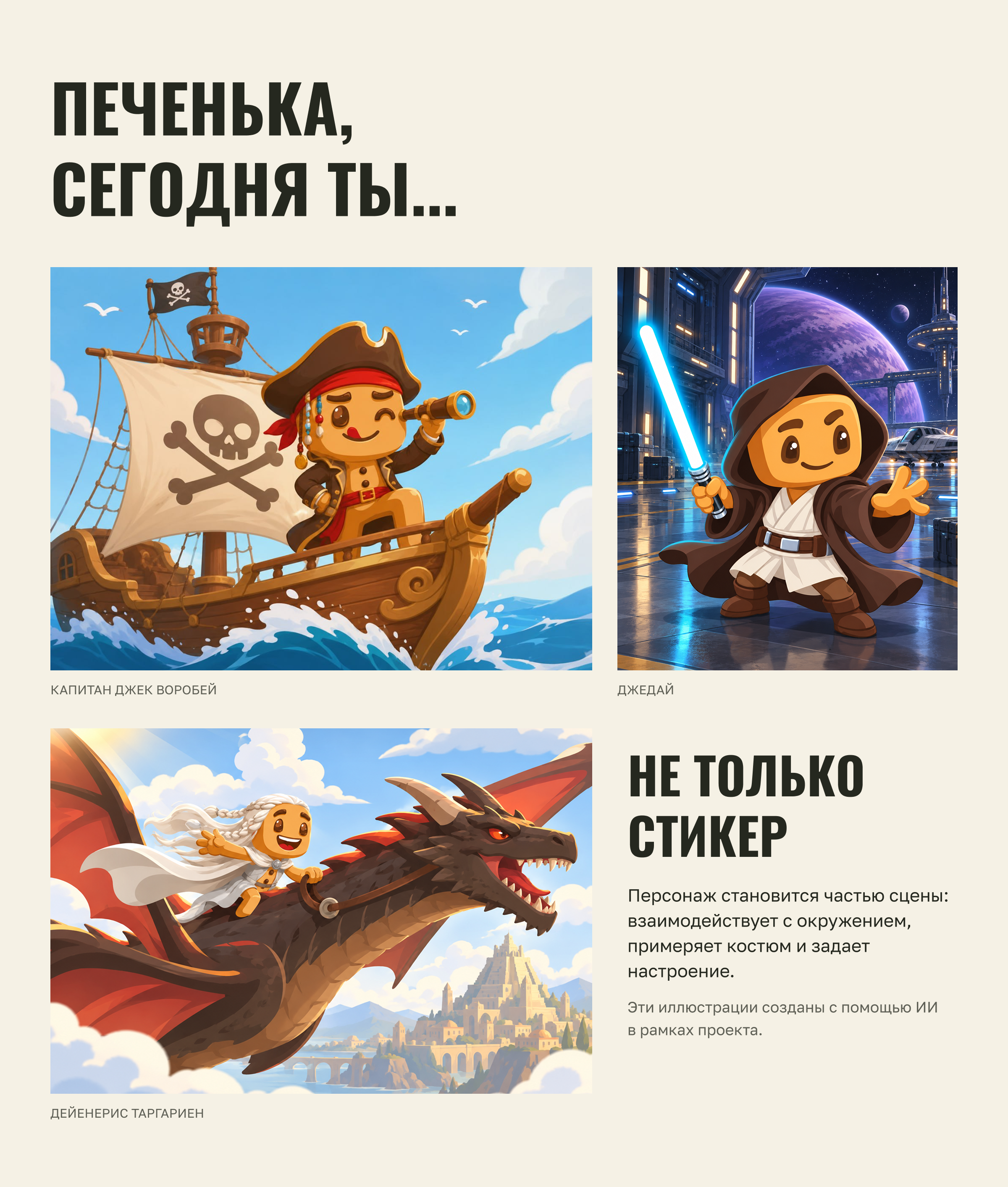 Печенька по запросу – AI-система для маскота Пикабу — Изображение №7 — Иллюстрация, Нейро на Dprofile