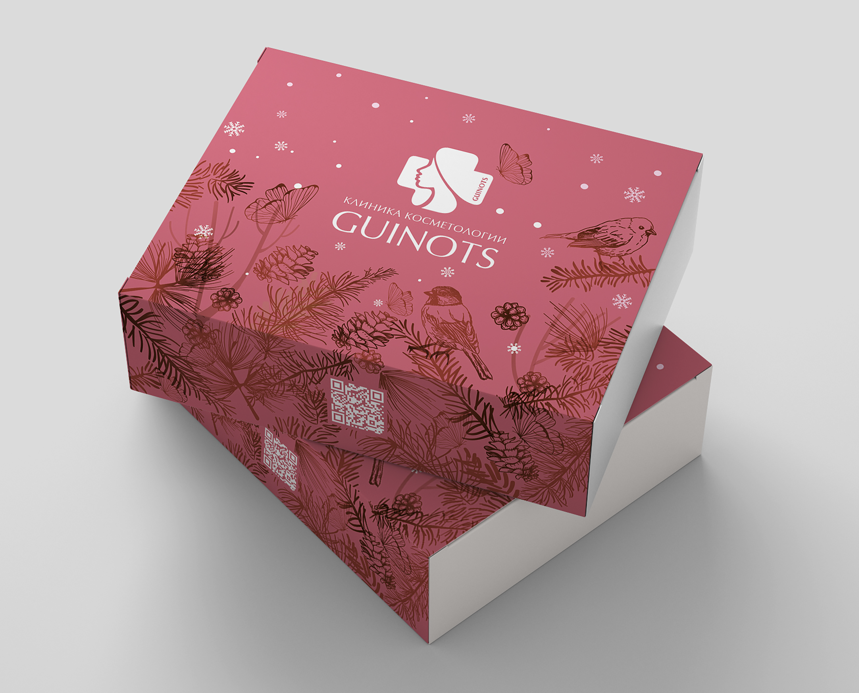 Дизайн упаковки для подарочных бьюти боксов "GUINOTS" (Зимняя коллекция) — Изображение №4 — Брендинг на Dprofile