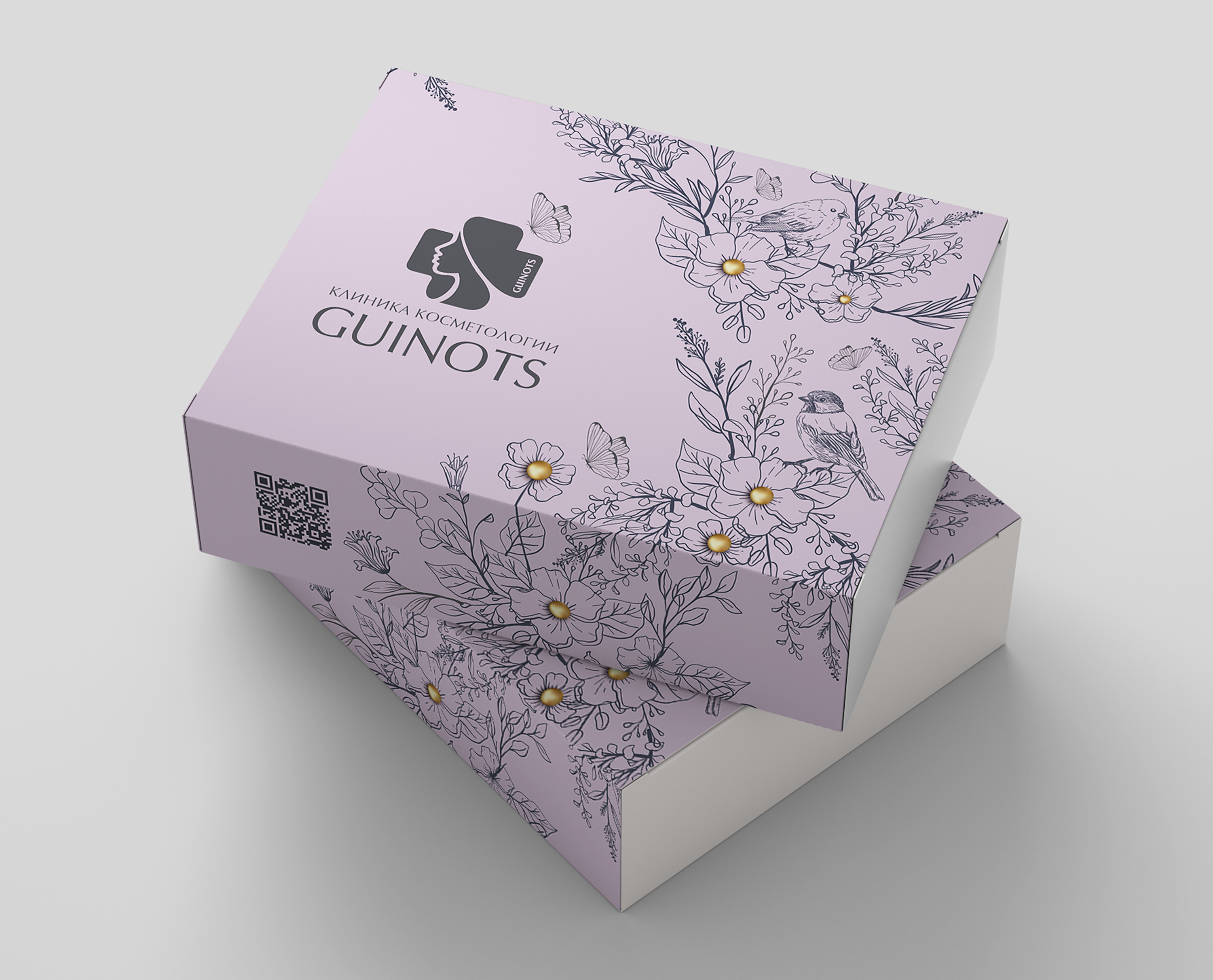 Дизайн упаковки для подарочных бьюти боксов "GUINOTS" (Зимняя коллекция) — Изображение №7 — Брендинг на Dprofile