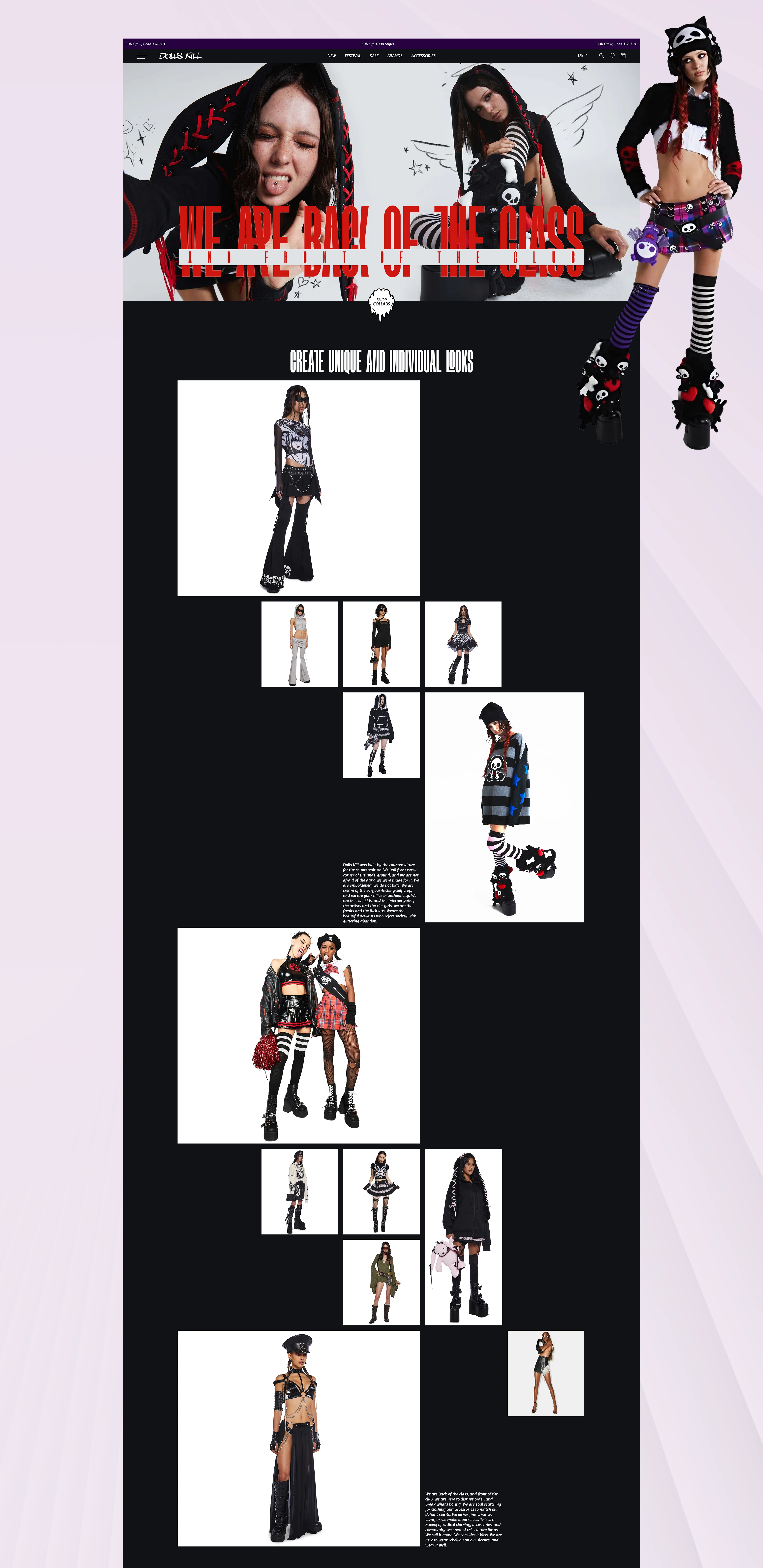 DOLLS KILL, e-commerce — Изображение №10 — Интерфейсы, Анимация на Dprofile