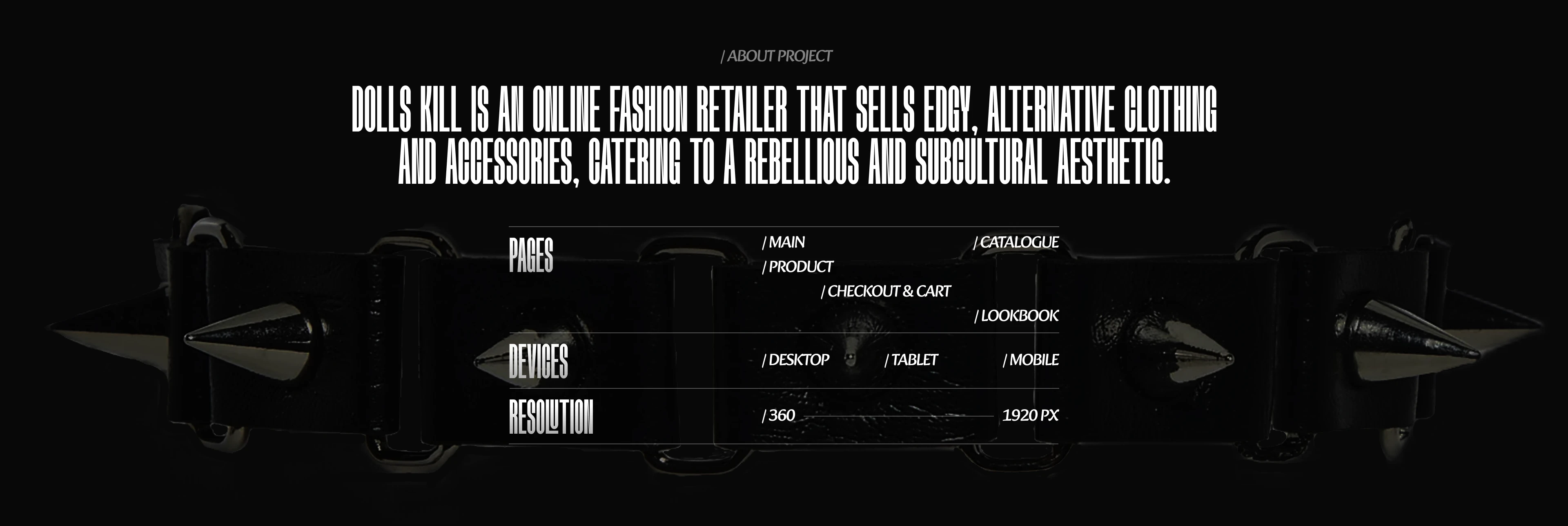 DOLLS KILL, e-commerce — Изображение №2 — Интерфейсы, Анимация на Dprofile