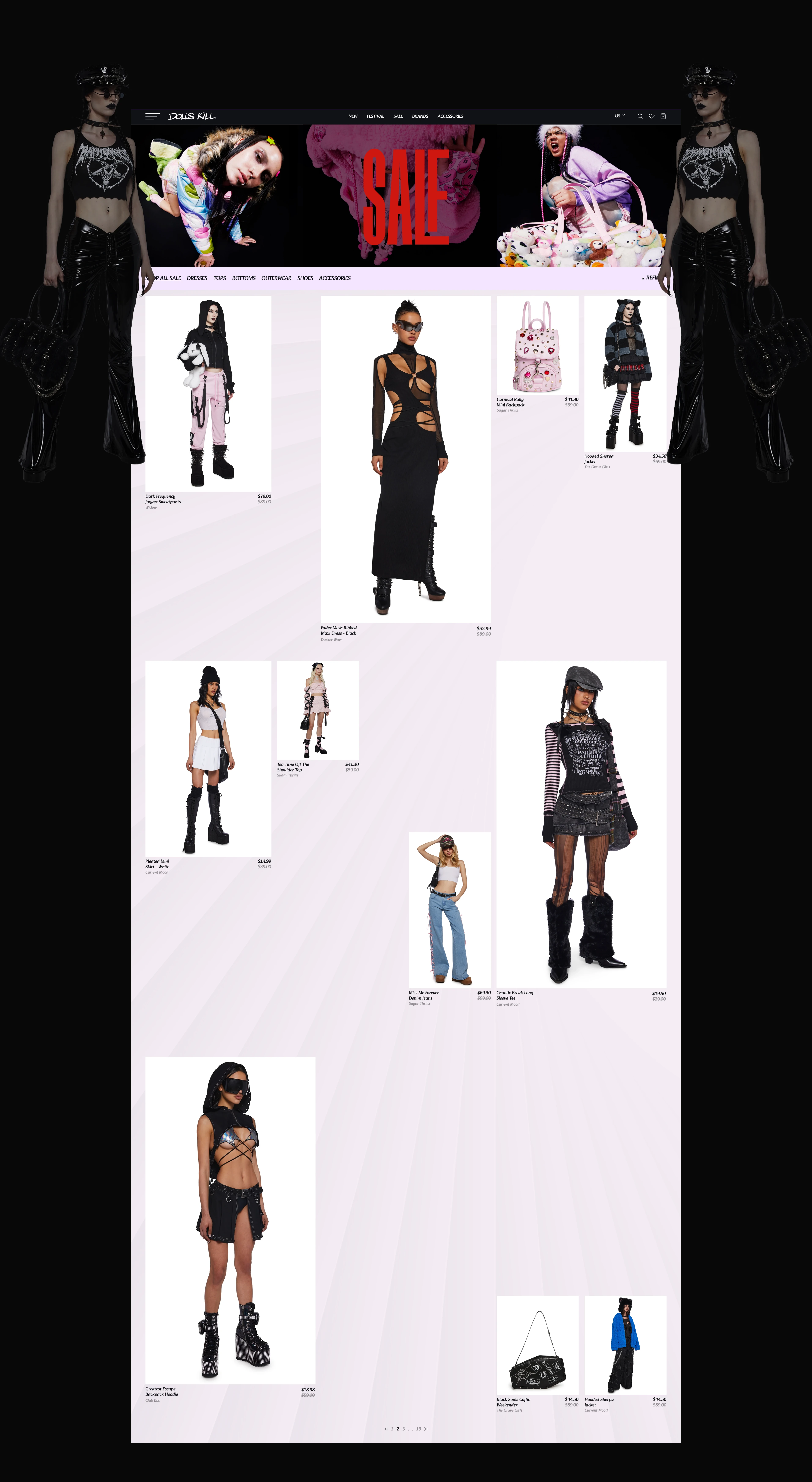 DOLLS KILL, e-commerce — Изображение №6 — Интерфейсы, Анимация на Dprofile