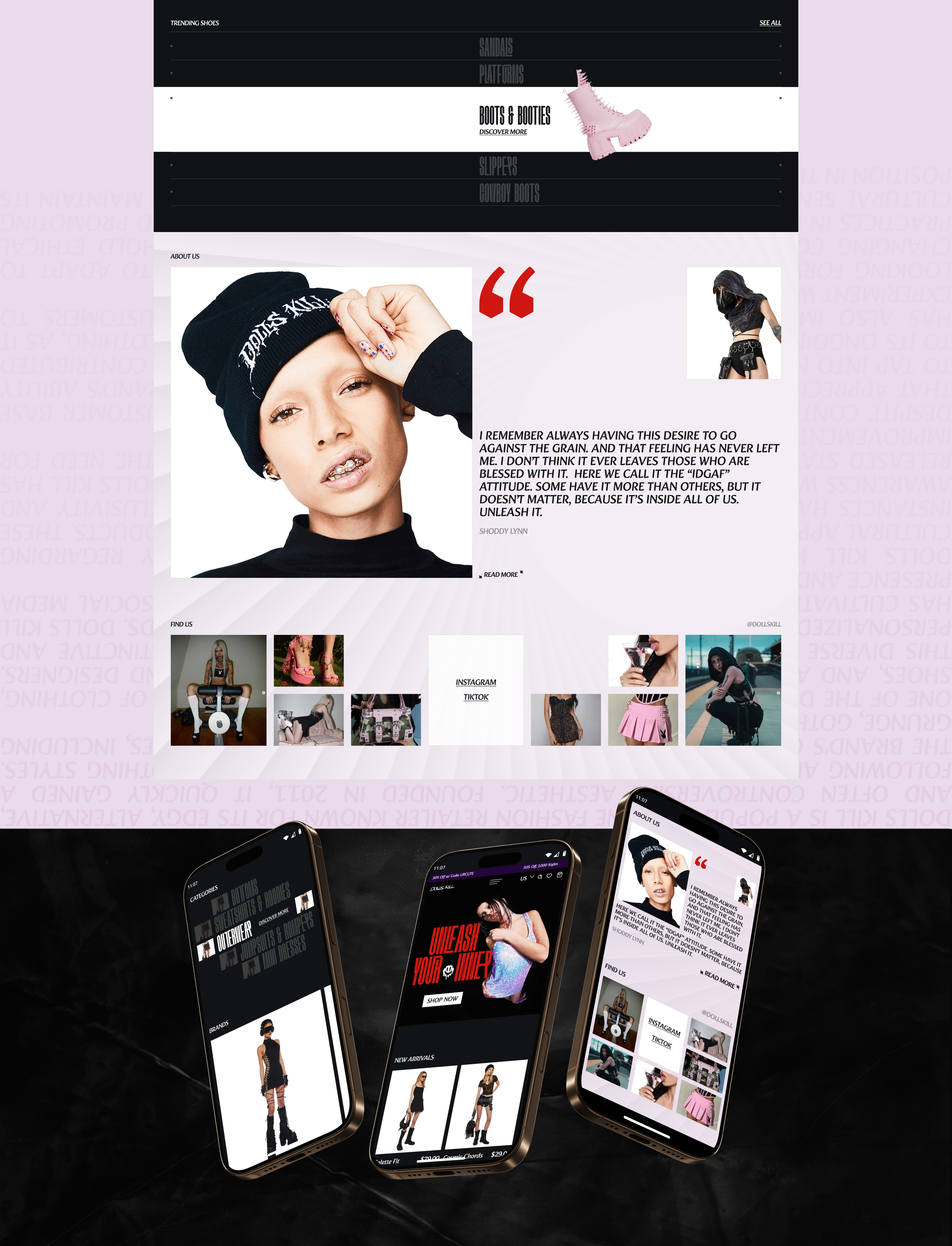 DOLLS KILL, e-commerce — Изображение №4 — Интерфейсы, Анимация на Dprofile