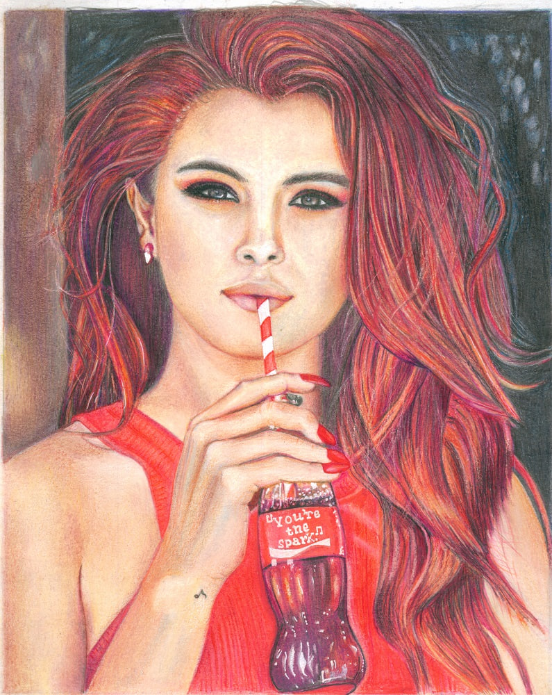 Портрет Селены Гомес — Изображение №1 — Иллюстрация на Dprofile