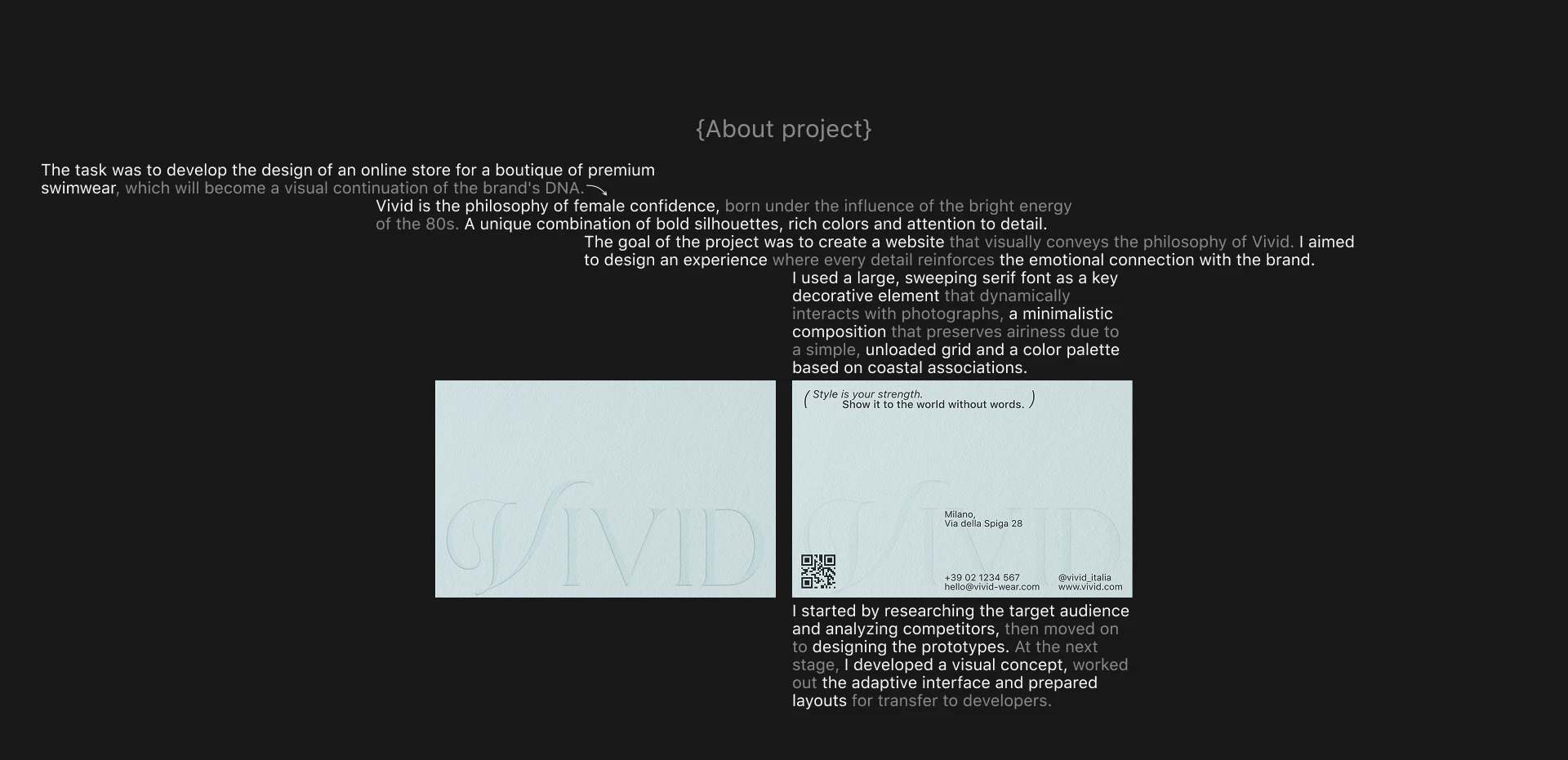 Vivid | E-commerce — Изображение №2 — Интерфейсы, Брендинг на Dprofile