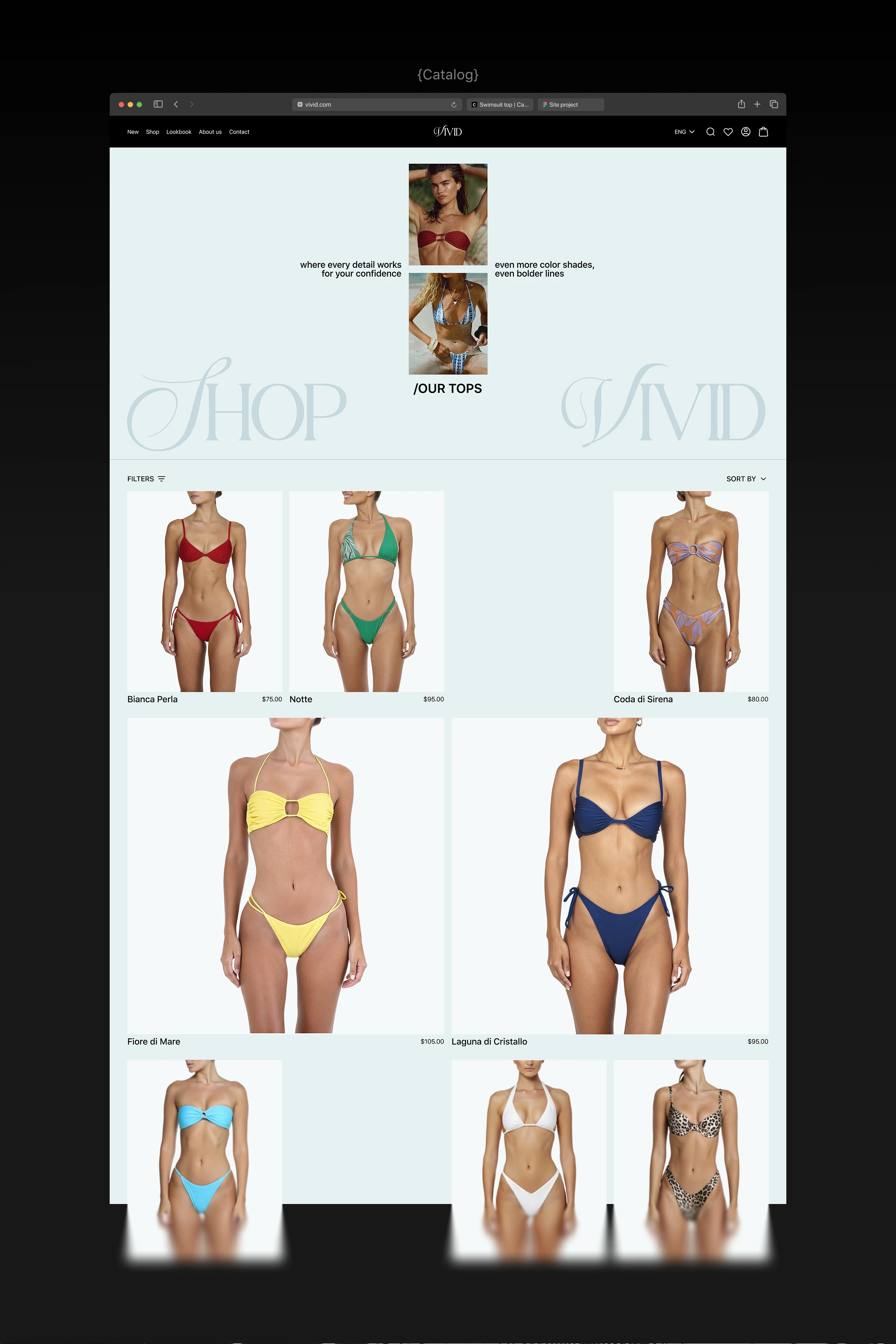 Vivid | E-commerce — Изображение №5 — Интерфейсы, Брендинг на Dprofile