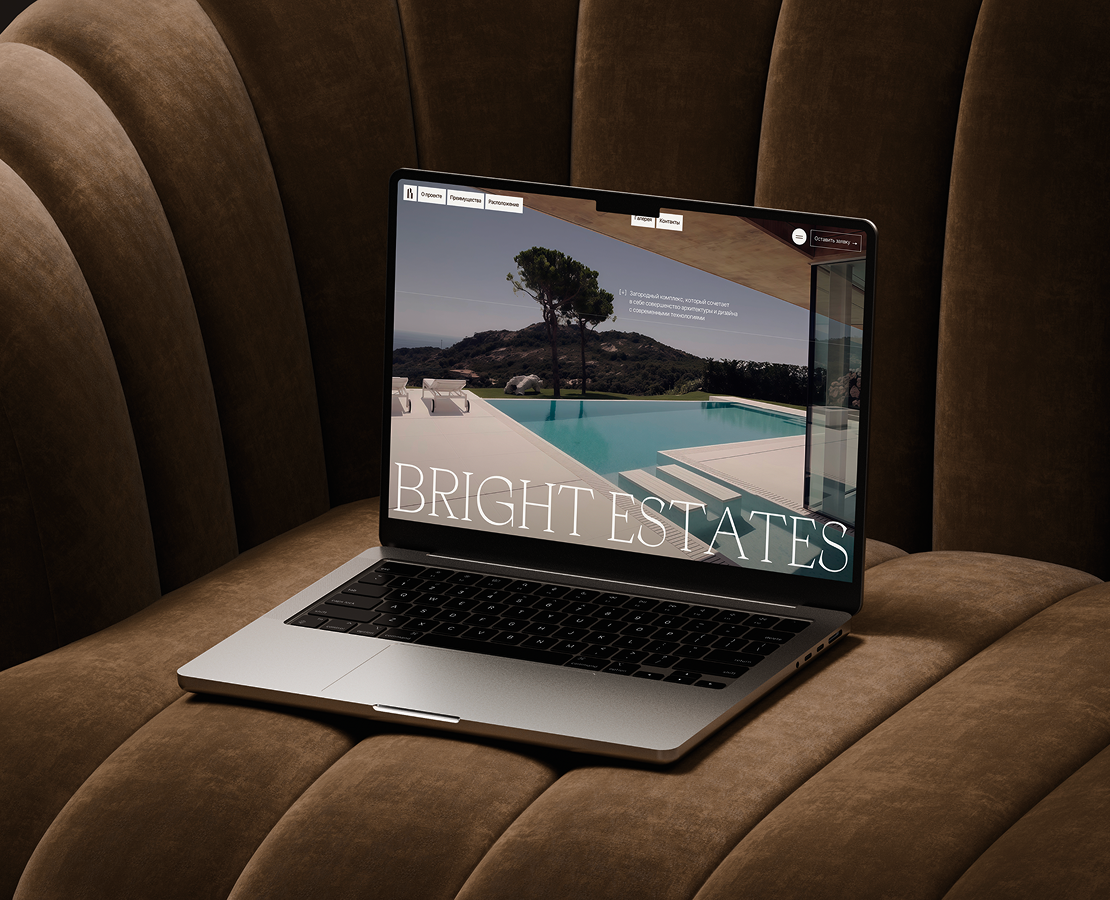 Bright Estates — загородный комплекс — Интерфейсы, Анимация на Dprofile