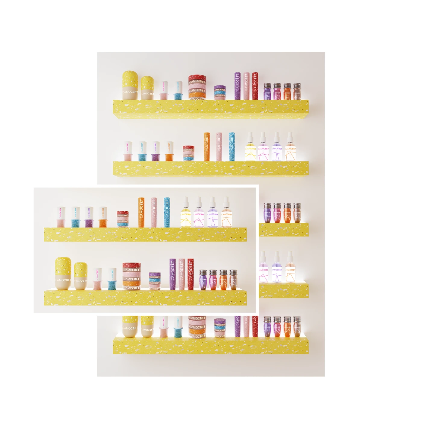 Фирменный стиль для бренда косметики «Самосвет» — Изображение №11 — Брендинг, 3D на Dprofile