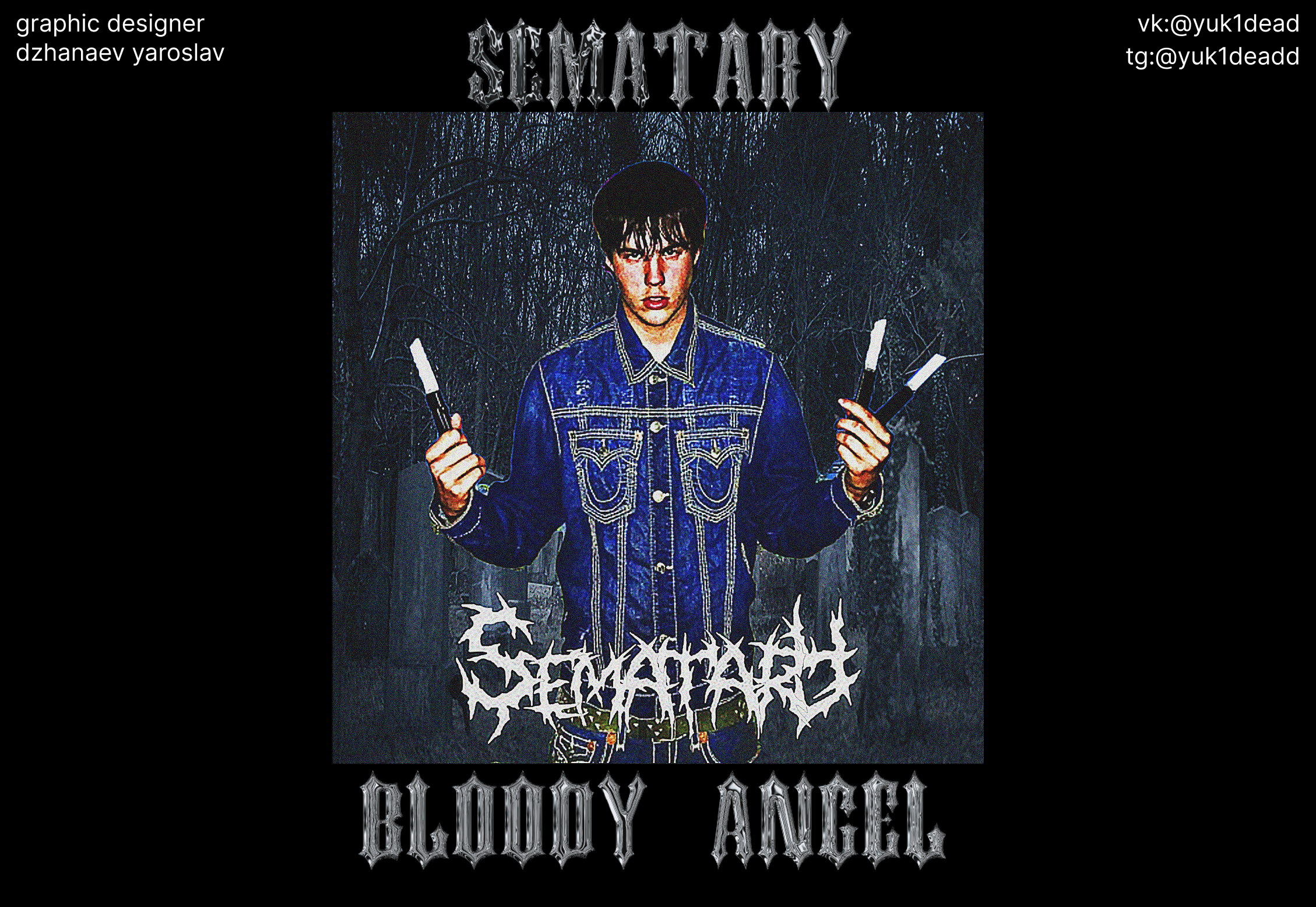 Обложка Альбома "Bloody Angel" Sematary — Изображение №1 — Иллюстрация, Графика на Dprofile