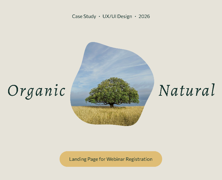 Organic & Natural — Landing Page & Webinar Registration — Интерфейсы на Dprofile