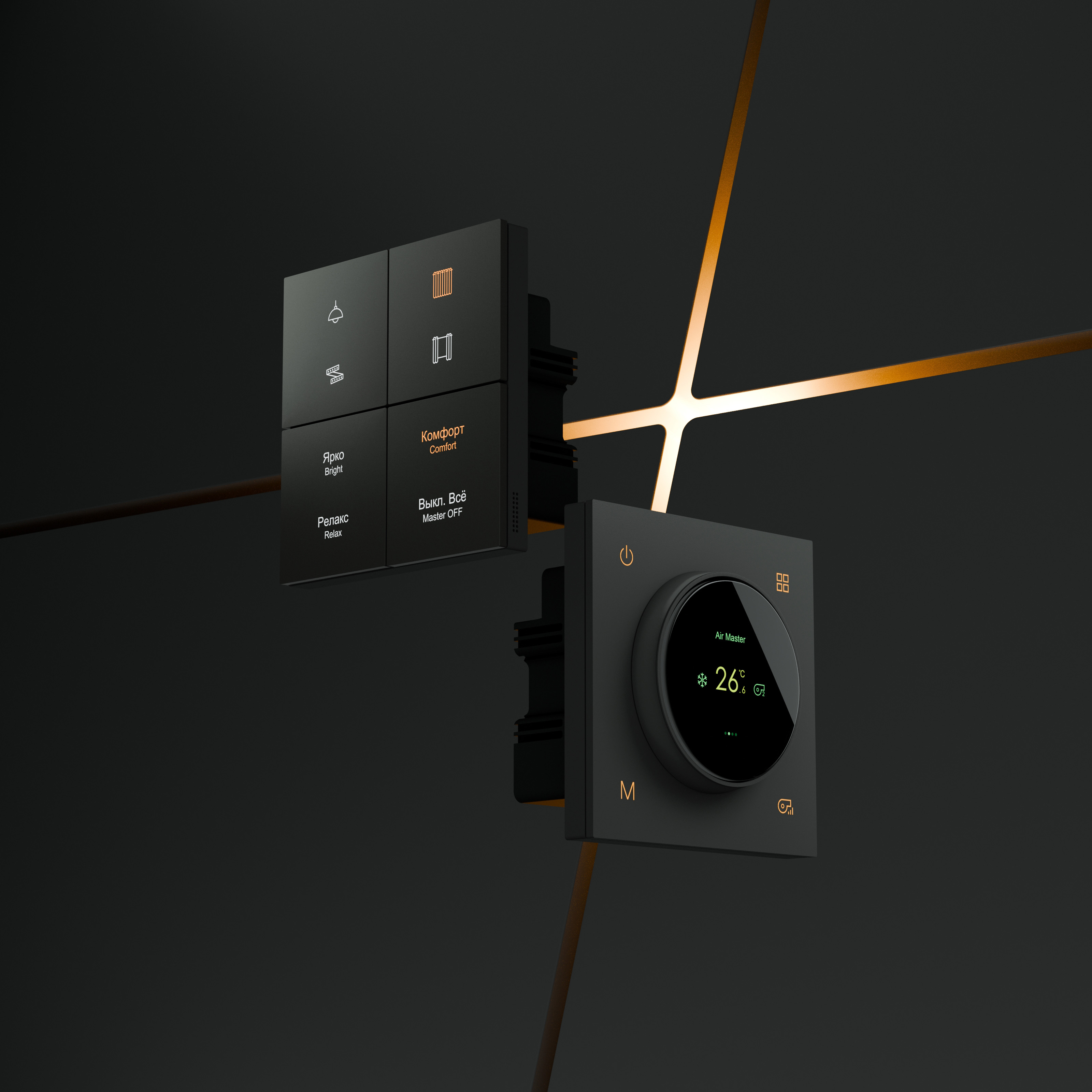 Tantron LINE — 3D-визуализация KNX-устройств — Изображение №4 — Иллюстрация, 3D на Dprofile