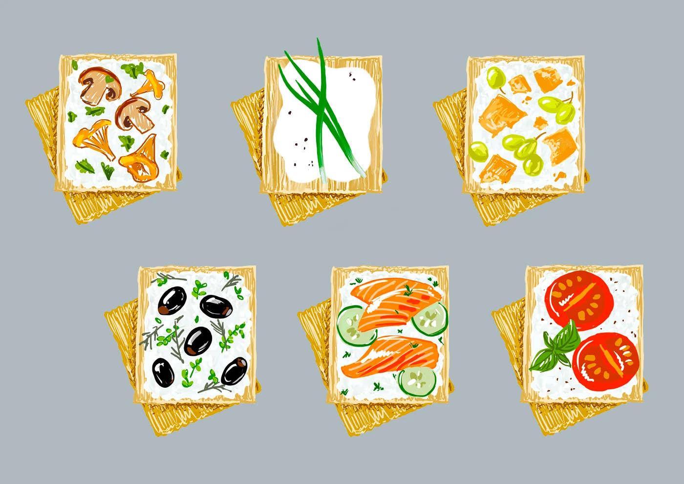 Хлебцы Bite — Изображение №6 — Брендинг, Иллюстрация на Dprofile