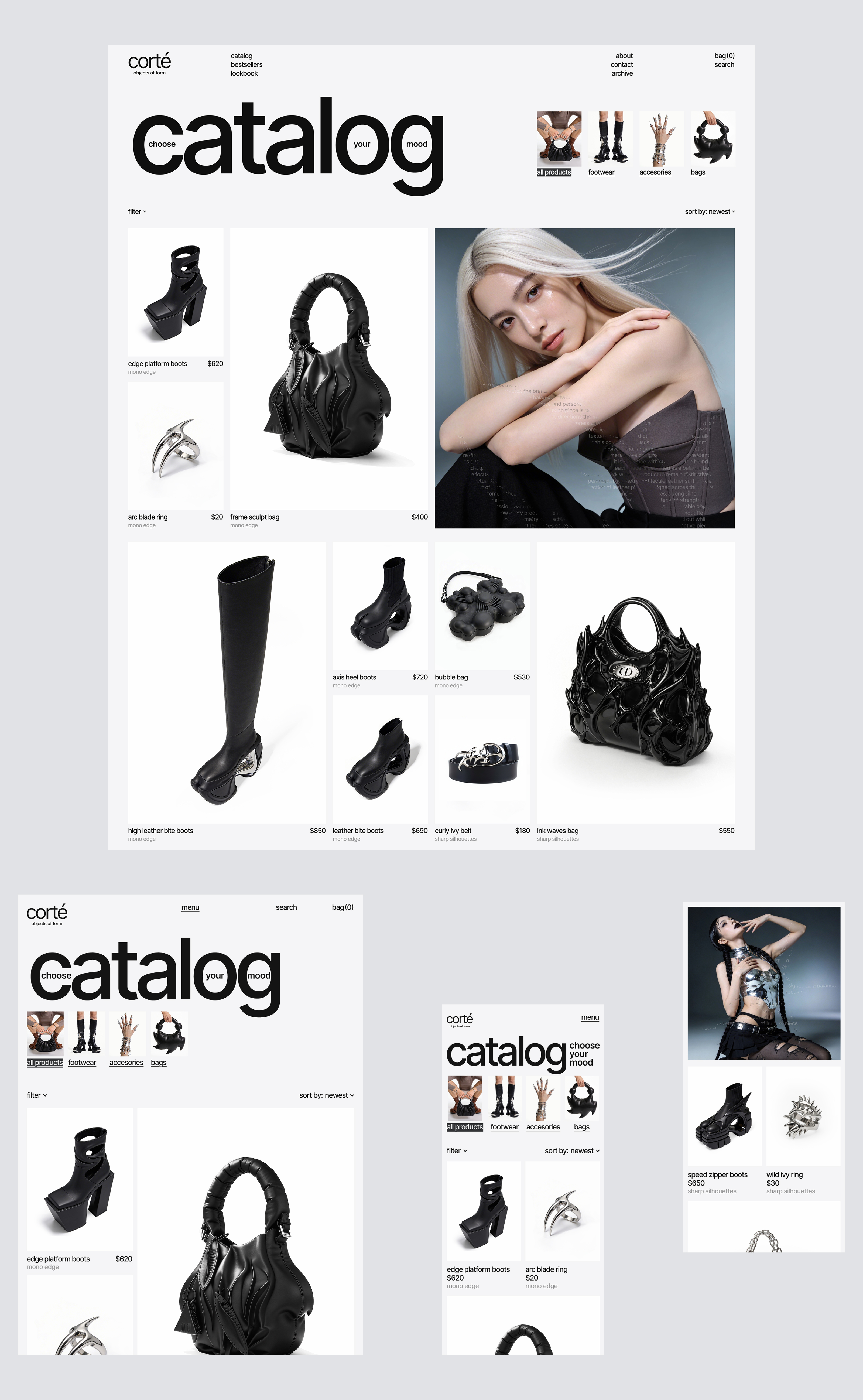 corté | E-commerce — Изображение №7 — Интерфейсы, Графика на Dprofile