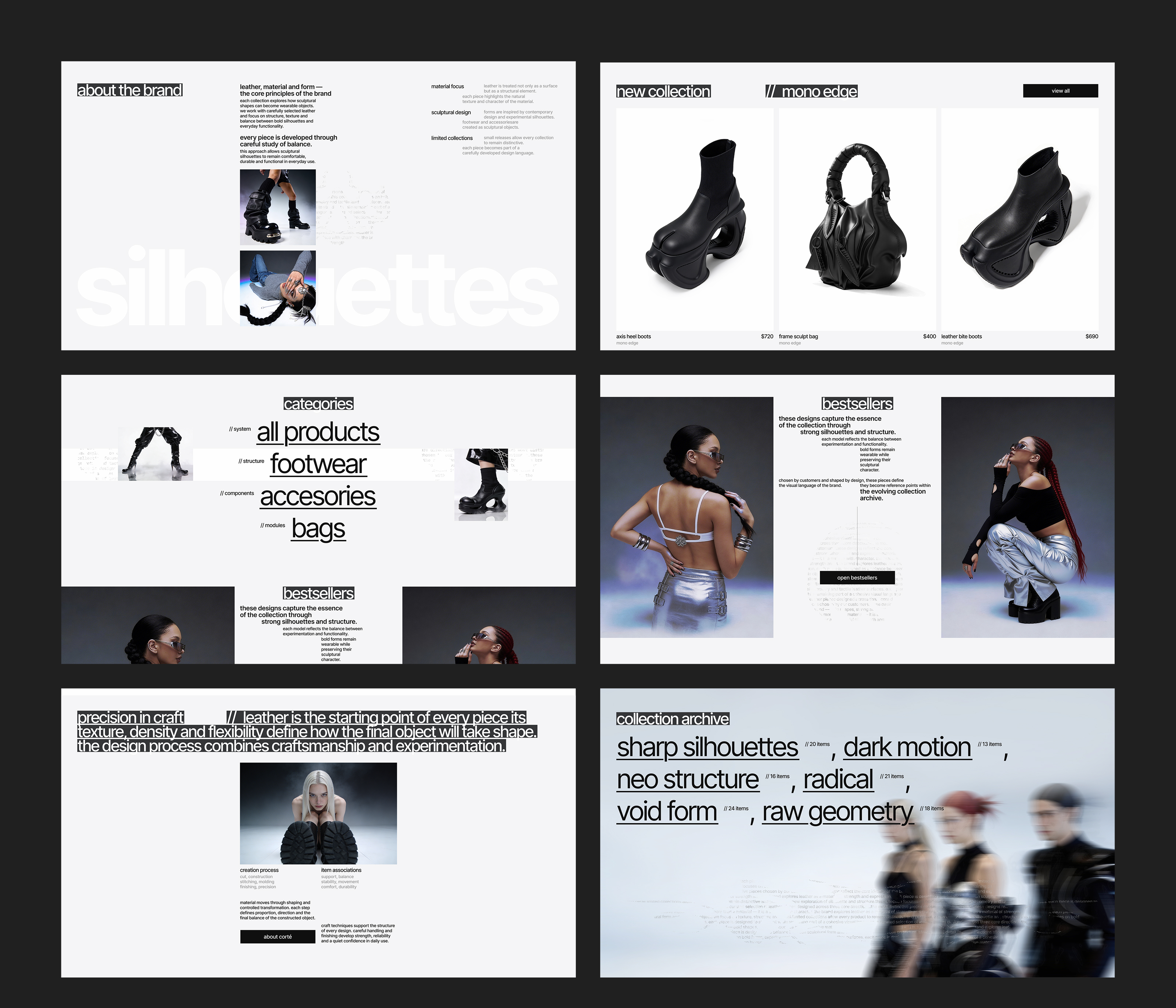 corté | E-commerce — Изображение №3 — Интерфейсы, Графика на Dprofile