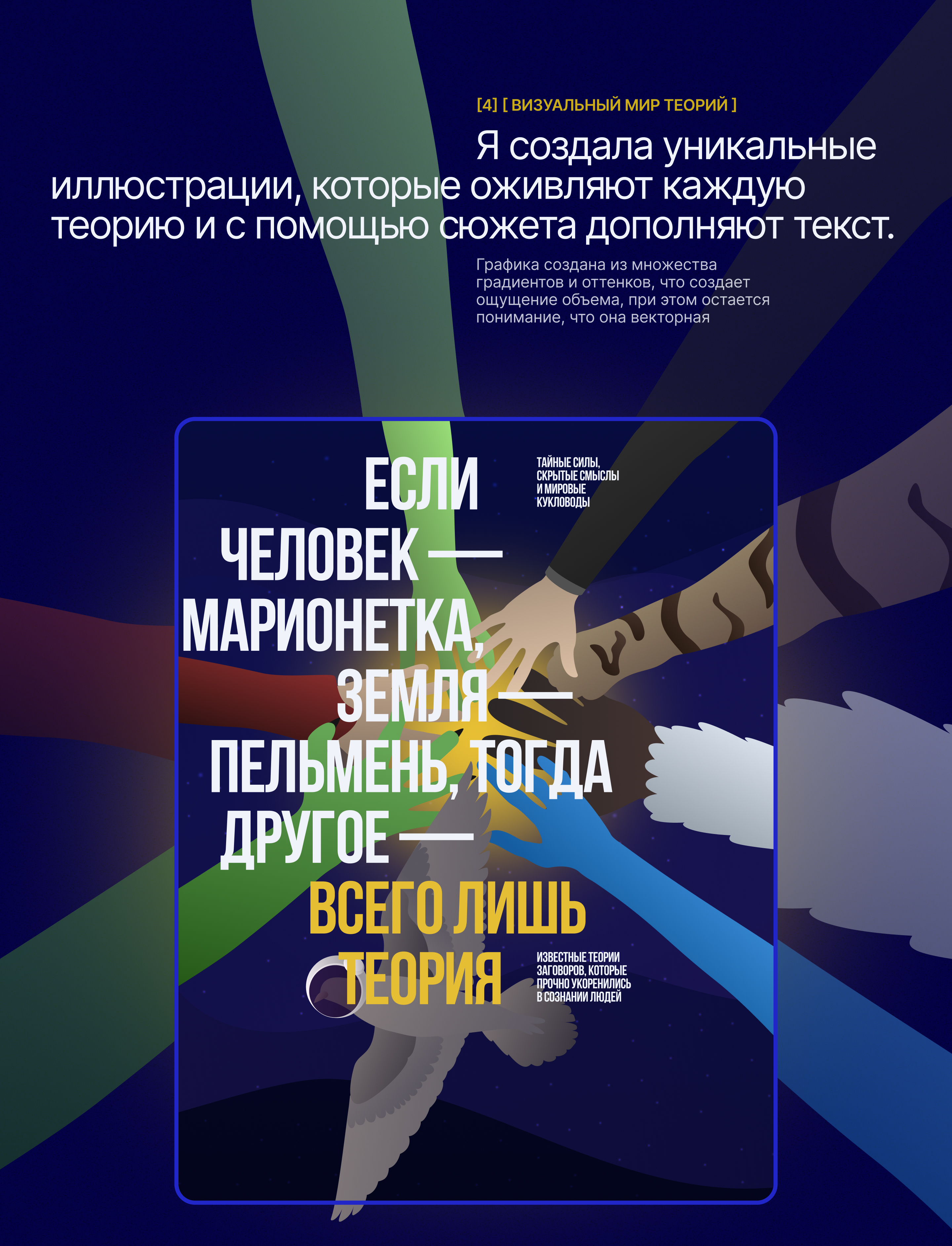 ТЕОРИИ ЗАГОВОРА | Longread | Illustrations — Изображение №7 — Интерфейсы, Иллюстрация на Dprofile