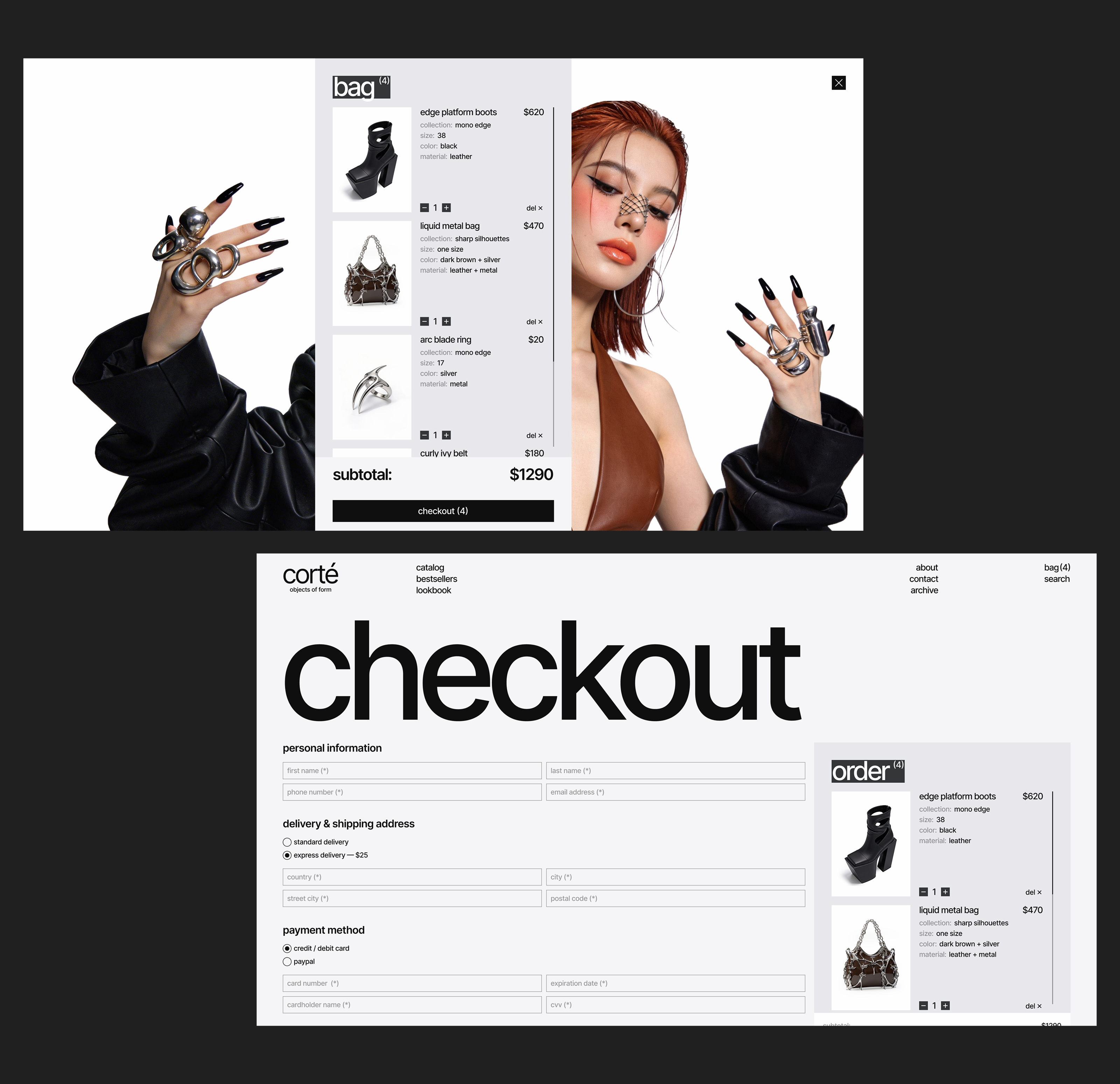 corté | E-commerce — Изображение №11 — Интерфейсы, Графика на Dprofile