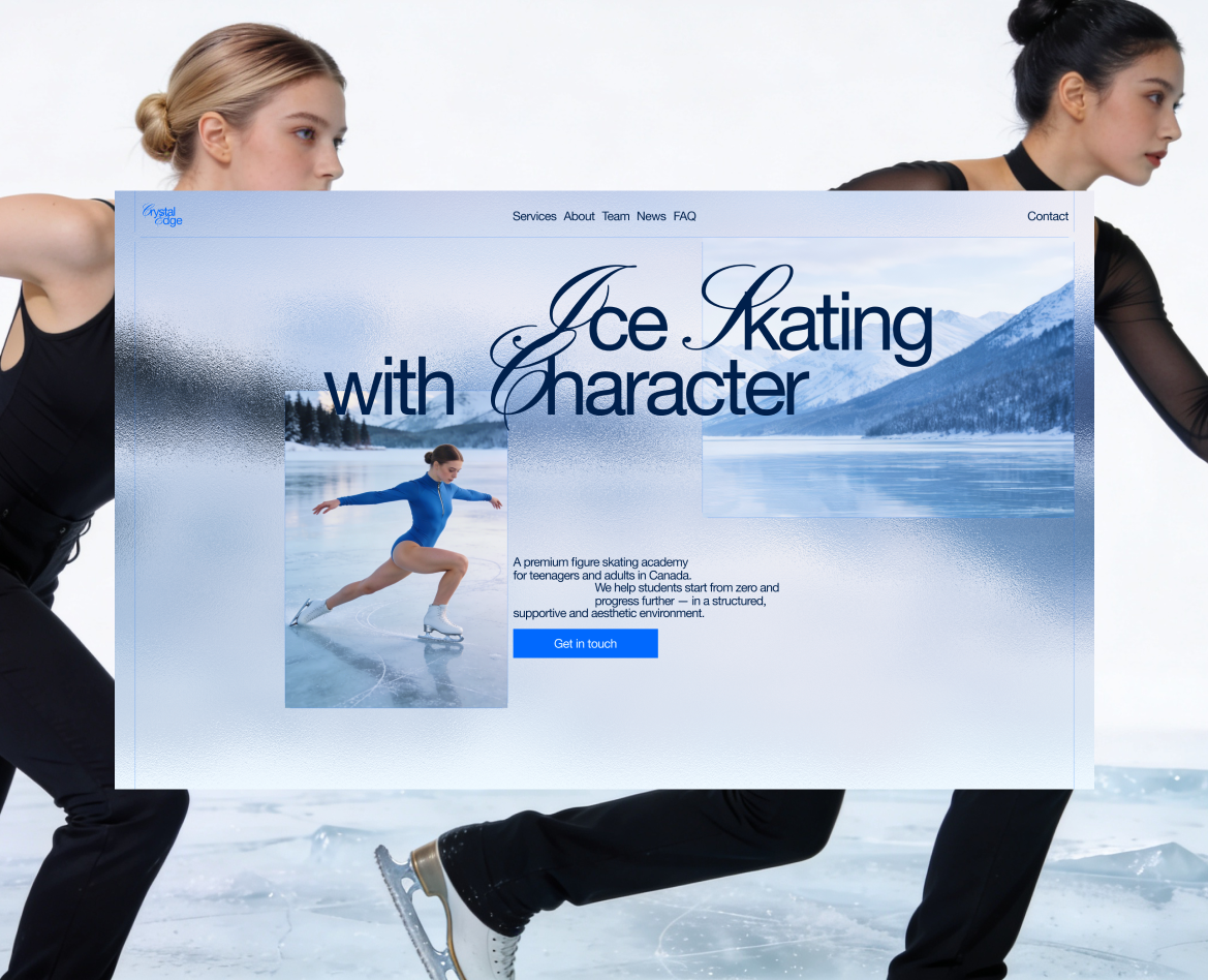 Crystal Edge | Corporate Website — Интерфейсы, Брендинг на Dprofile