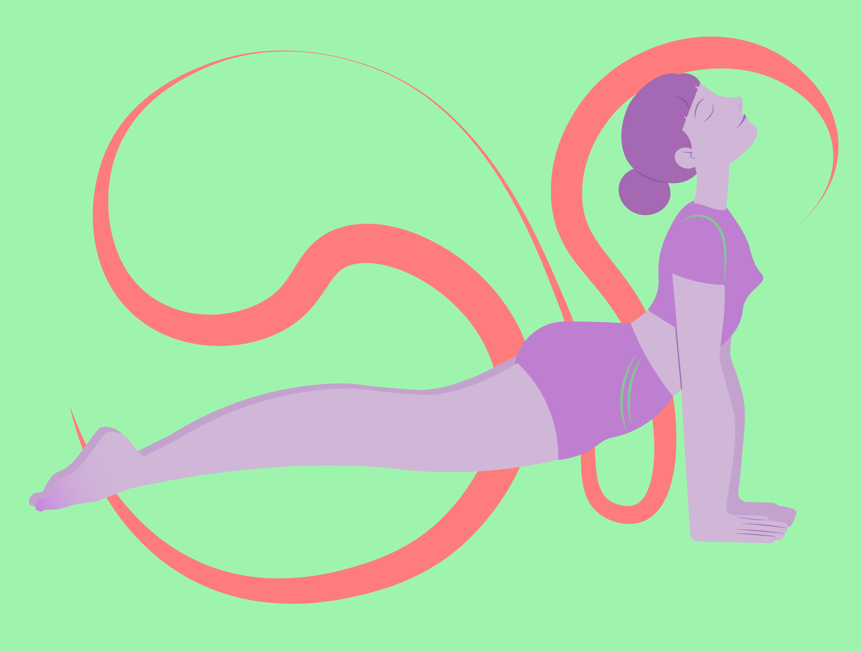 Yoga-иллюстрации — Изображение №3 — Иллюстрация на Dprofile