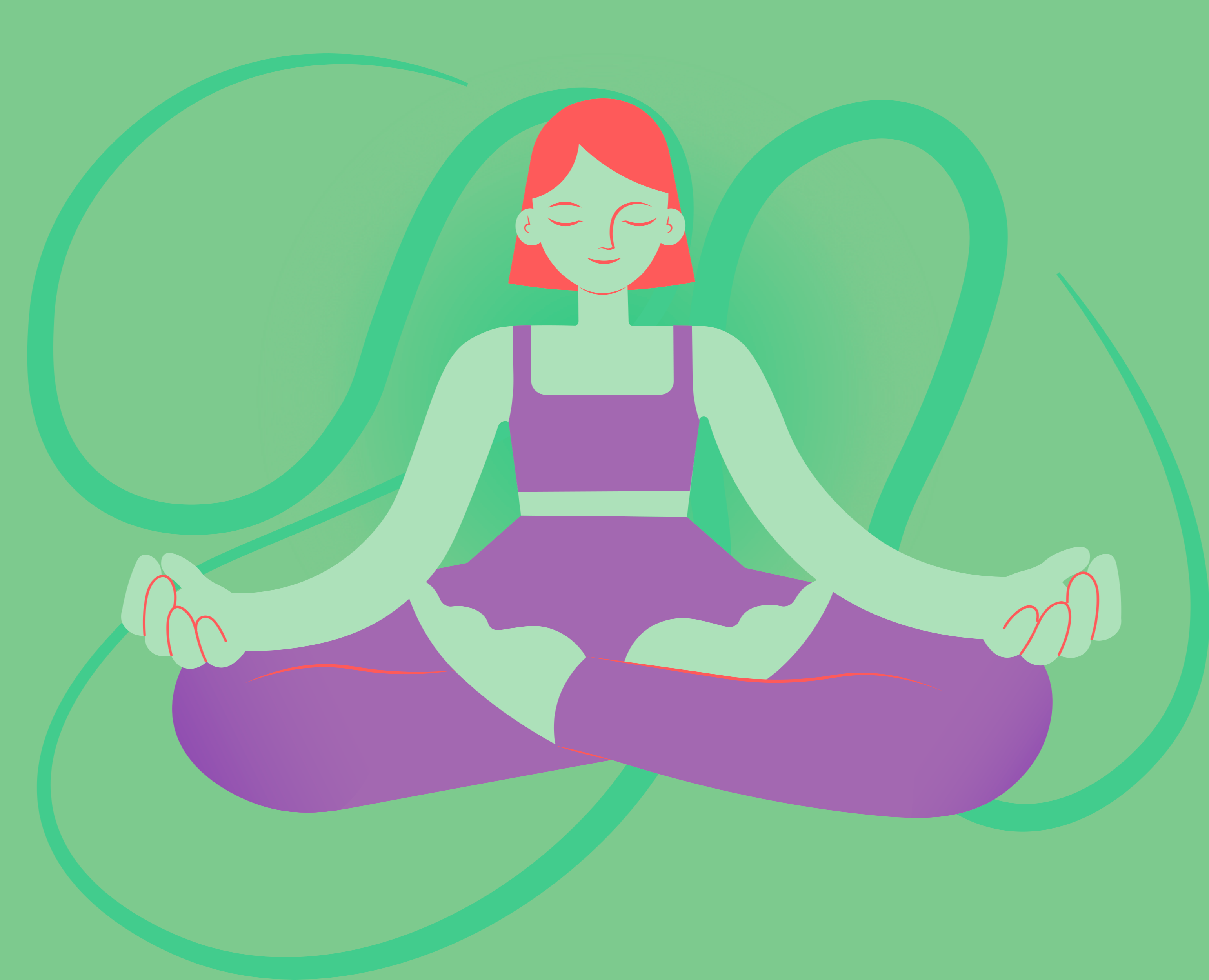 Yoga-иллюстрации — Иллюстрация на Dprofile
