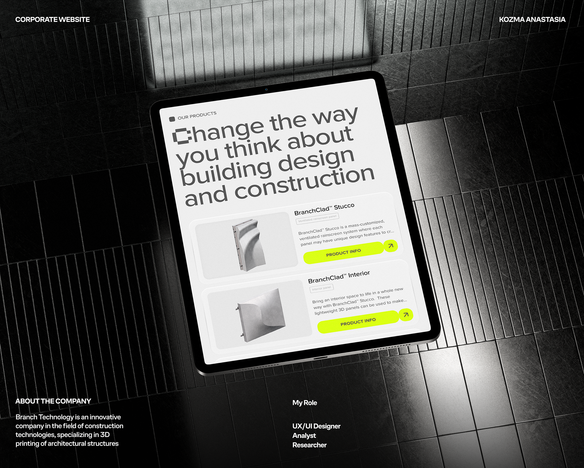 UI/UX Redesign corporate website "Branch Technology" — Изображение №1 — Интерфейсы на Dprofile