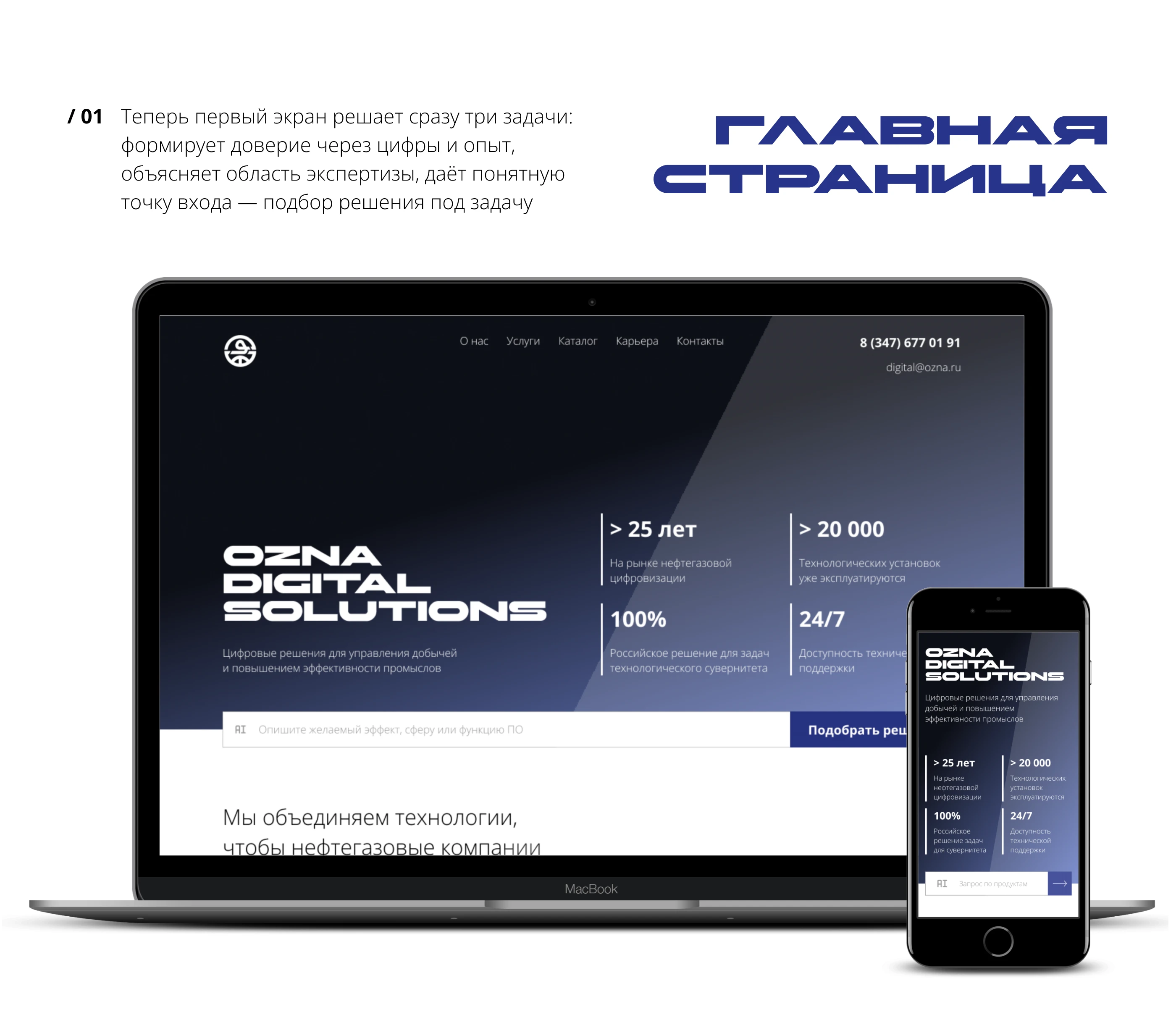 OZNA DIGITAL SOLUTIONS Redesign — Изображение №5 — Интерфейсы на Dprofile