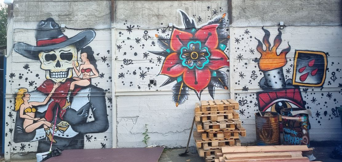 Оформление стен на заказ для байкерского клуба . — Изображение №3 — Брендинг, Иллюстрация на Dprofile