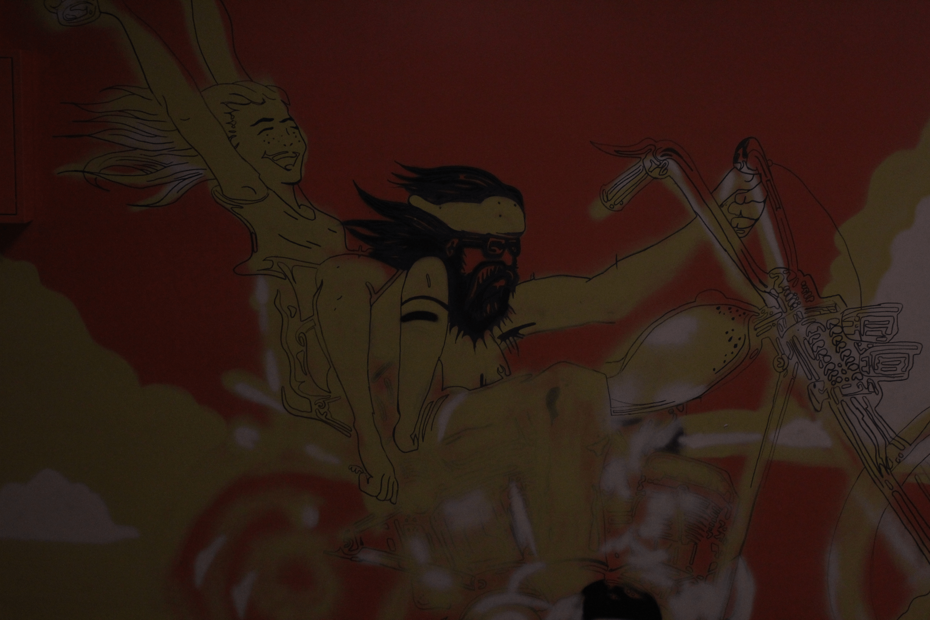 Роспись помещения на заказ для байкерского клуба. — Изображение №3 — Иллюстрация, Архитектура на Dprofile