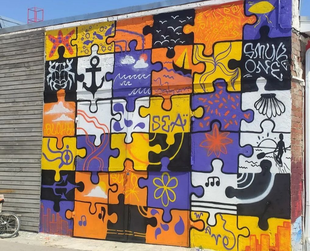 Мурал на заказ для отеля Aqualeto — Брендинг, Иллюстрация на Dprofile