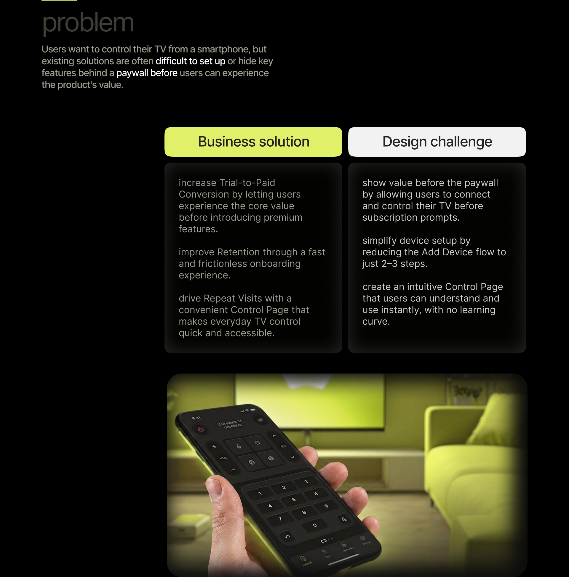 UX/UI Mobile App Design | Remote TV controls — Изображение №4 — Интерфейсы на Dprofile