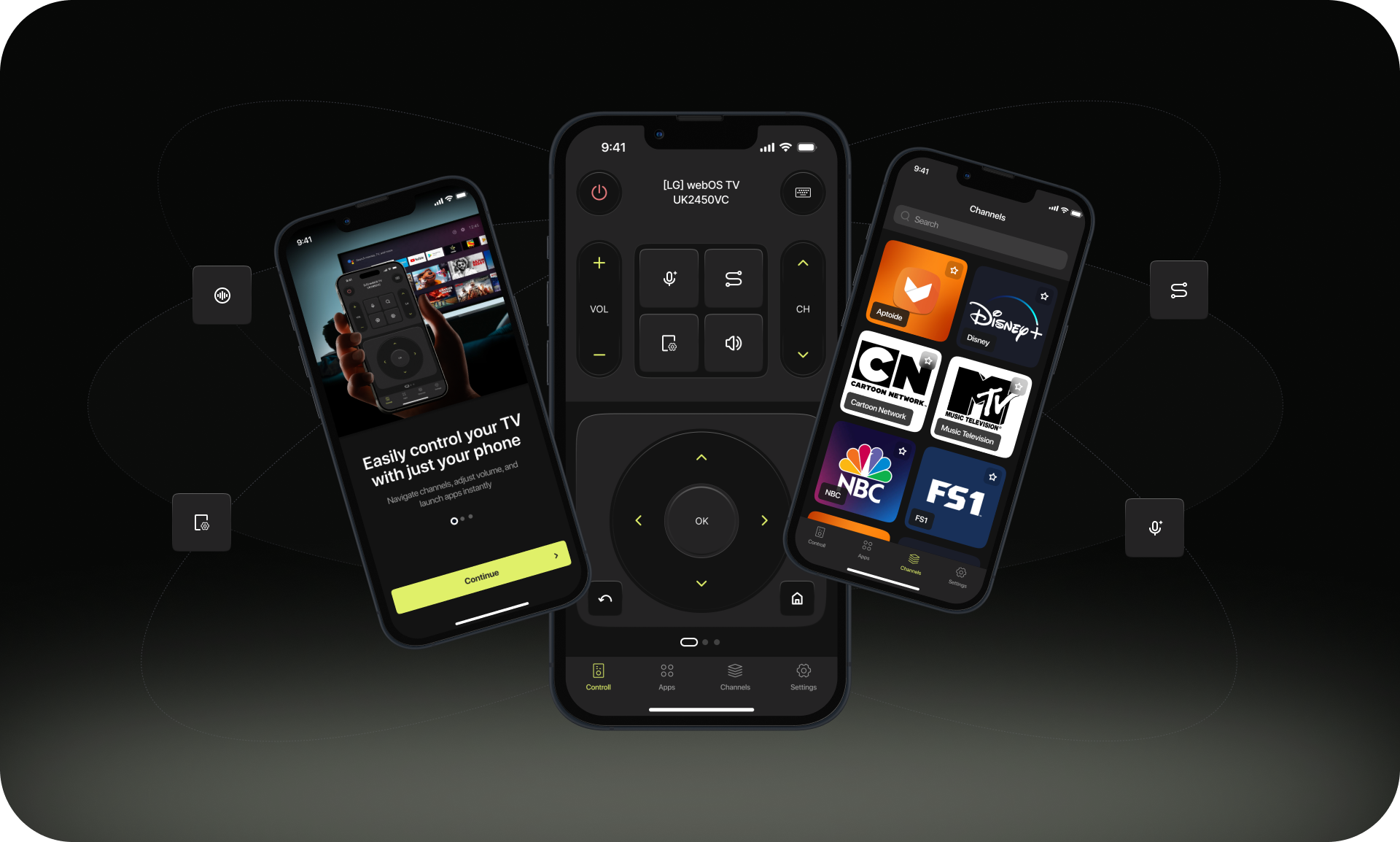 UX/UI Mobile App Design | Remote TV controls — Изображение №3 — Интерфейсы на Dprofile