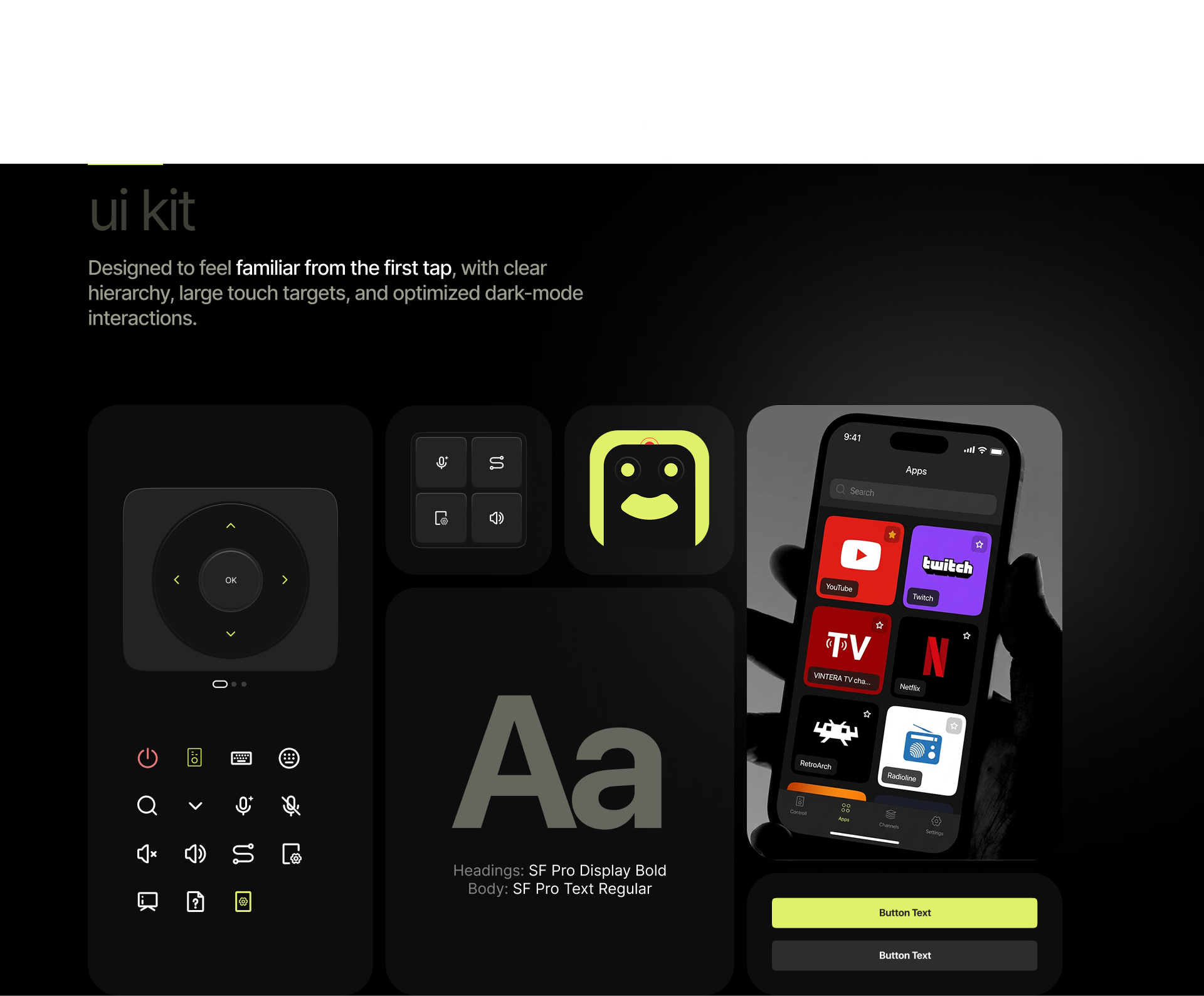 UX/UI Mobile App Design | Remote TV controls — Изображение №10 — Интерфейсы на Dprofile