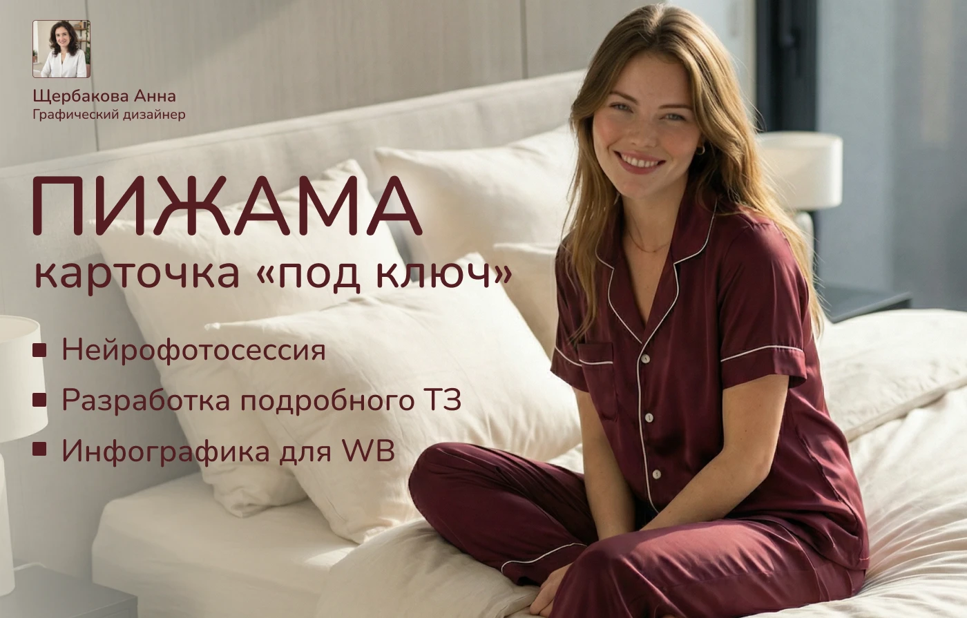 Инфографика для пижамы. Нейрофотосессия. Одежда — Изображение №1 — Графика, Маркетинг на Dprofile