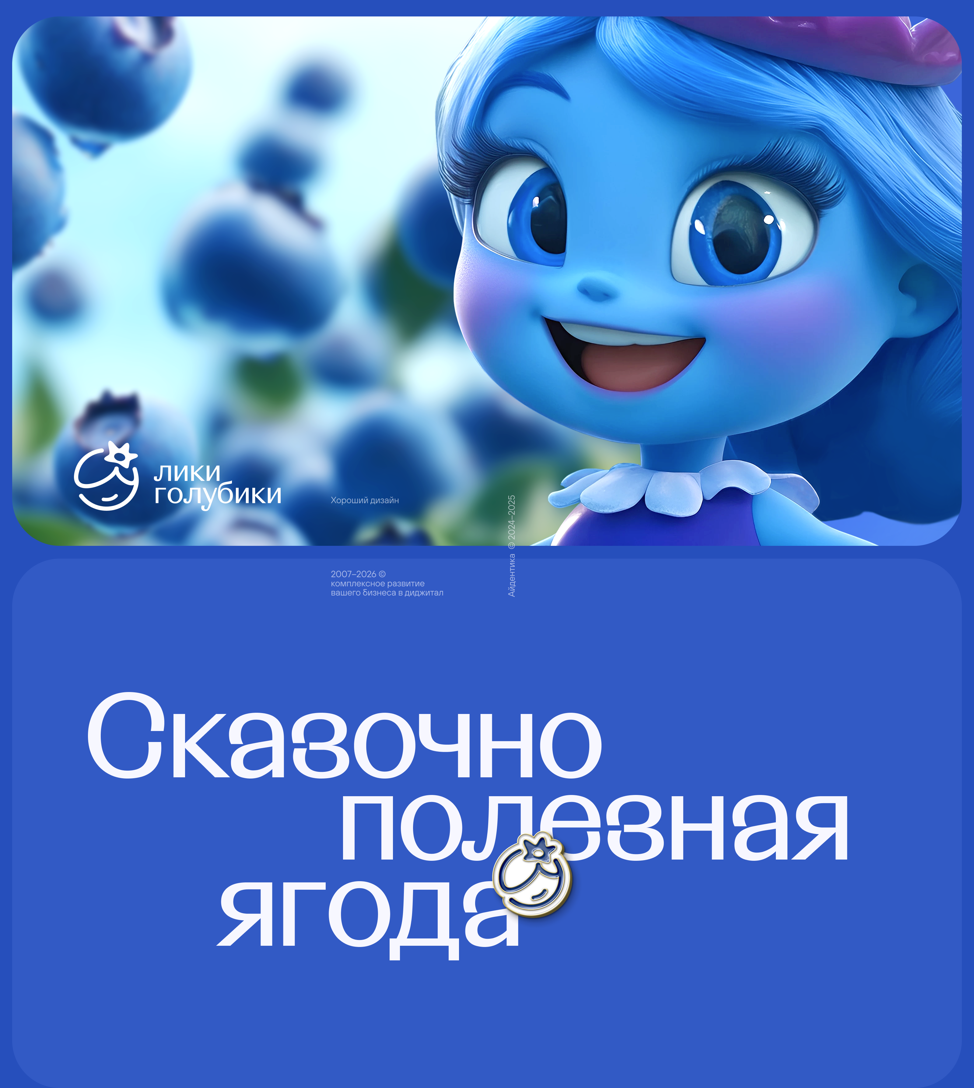Лики голубики. Нейминг, айдентика и сайт компании — Изображение №1 — Интерфейсы, Брендинг на Dprofile