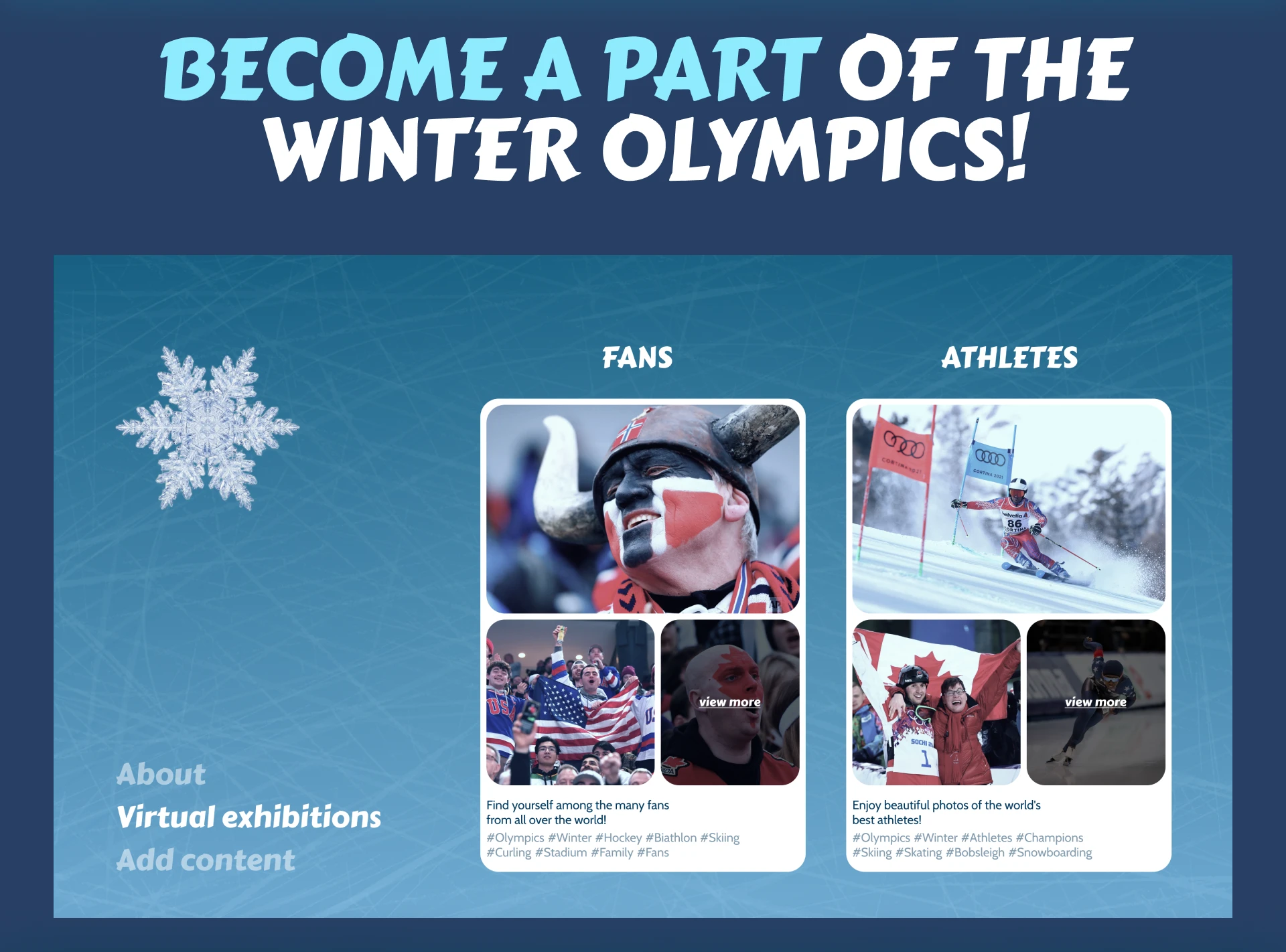 WINTER OLYMPICS MEMORY ALBUM — Изображение №3 — Интерфейсы, Графика на Dprofile